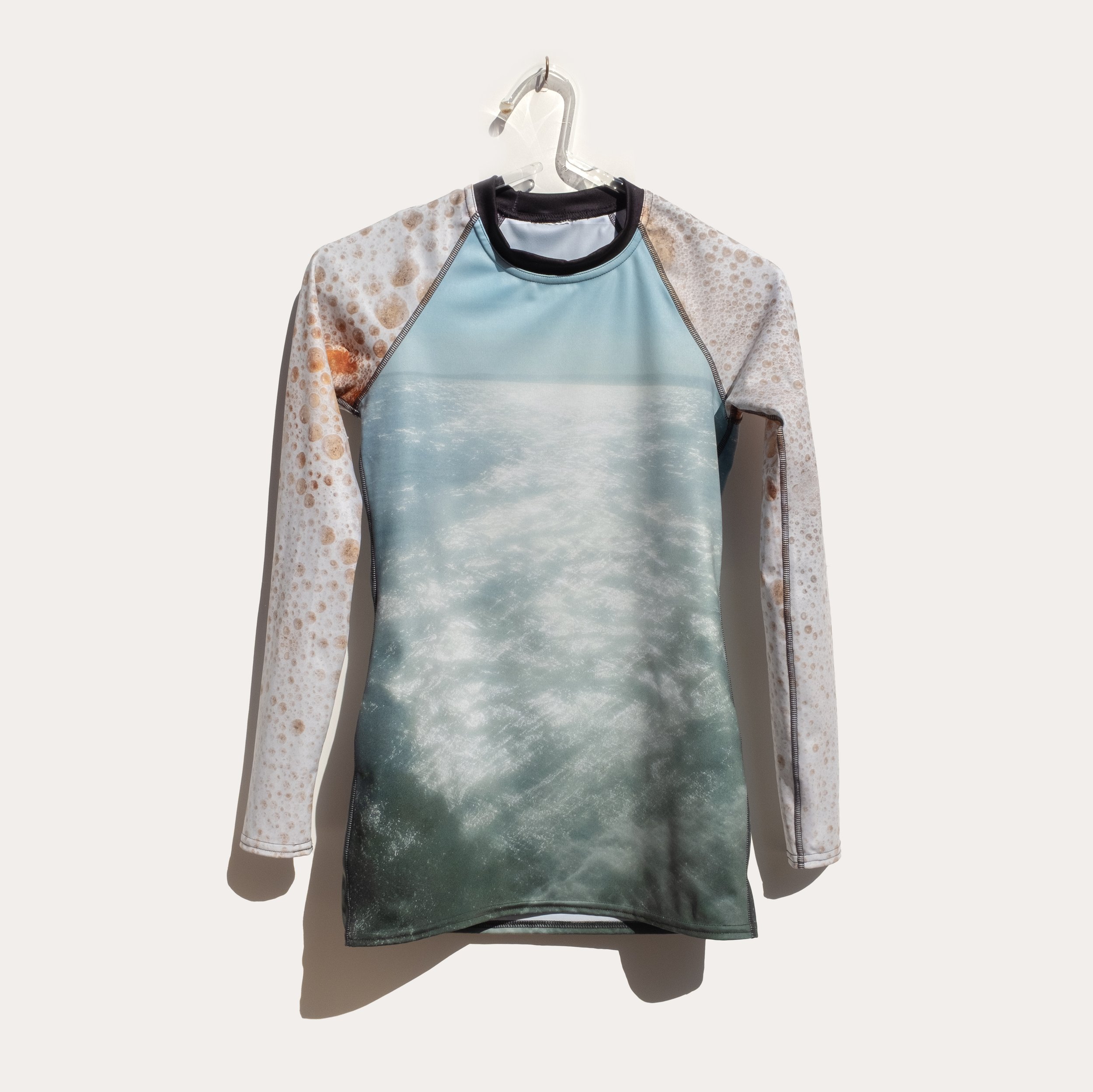sparkle water espuma long sleeve rash guard