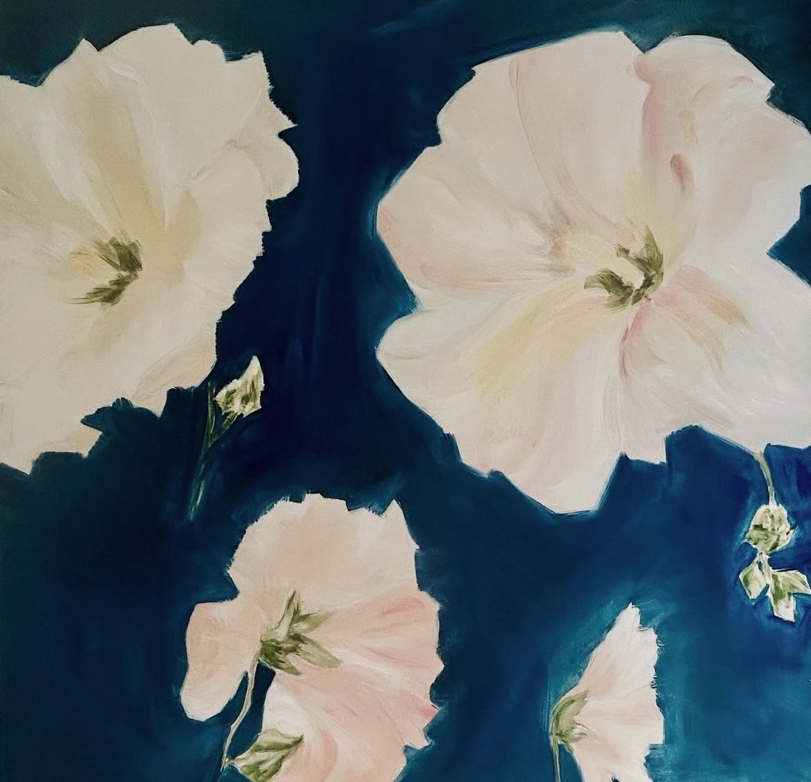 Giant Hollyhocks, Aldeburgh