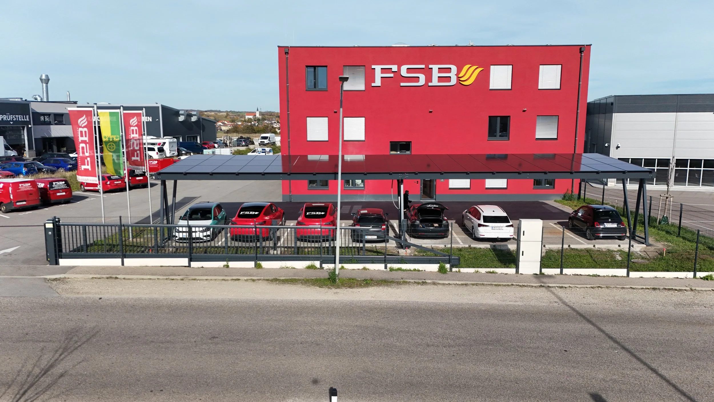 PV Carport Wolkersdorf Großebersdorf Ladestation