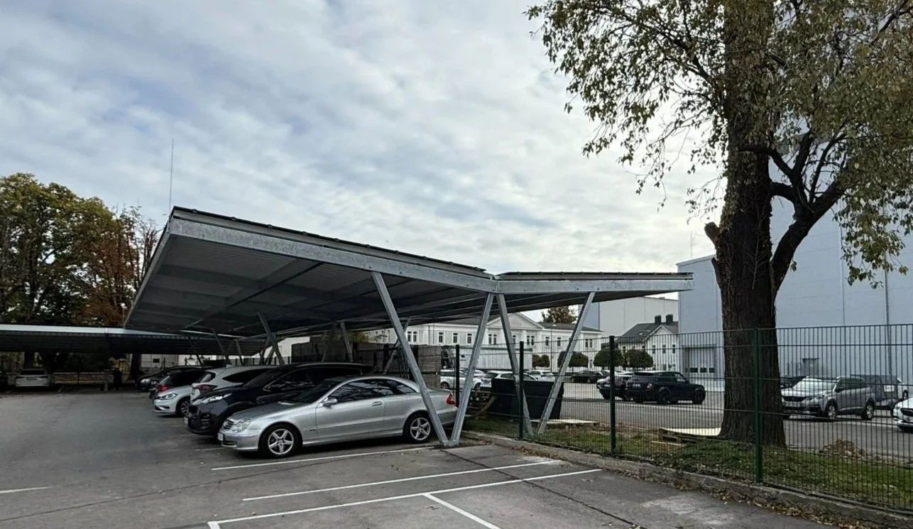PV Carport Stamag - größtes PV Carport Wien