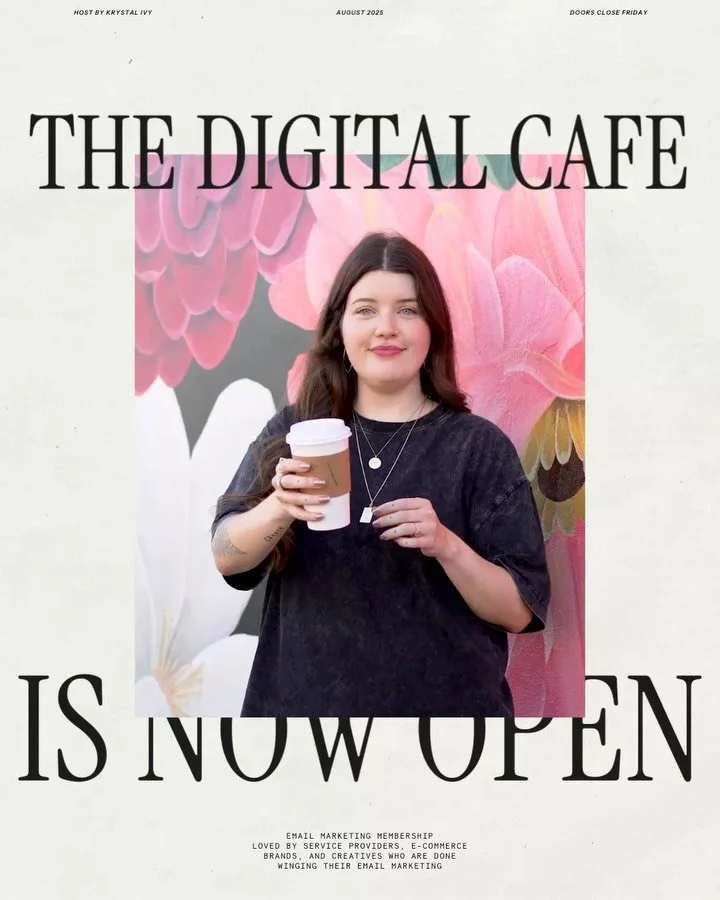 If you&rsquo;re on the waitlist, check your email 👀🥹

The Digital Cafe is now open for a limited time!!

Inside, you&rsquo;ll find everything you need to start seeing consistent conversions from your email list like..

🕵️&zwj;♀️ specific feedback 