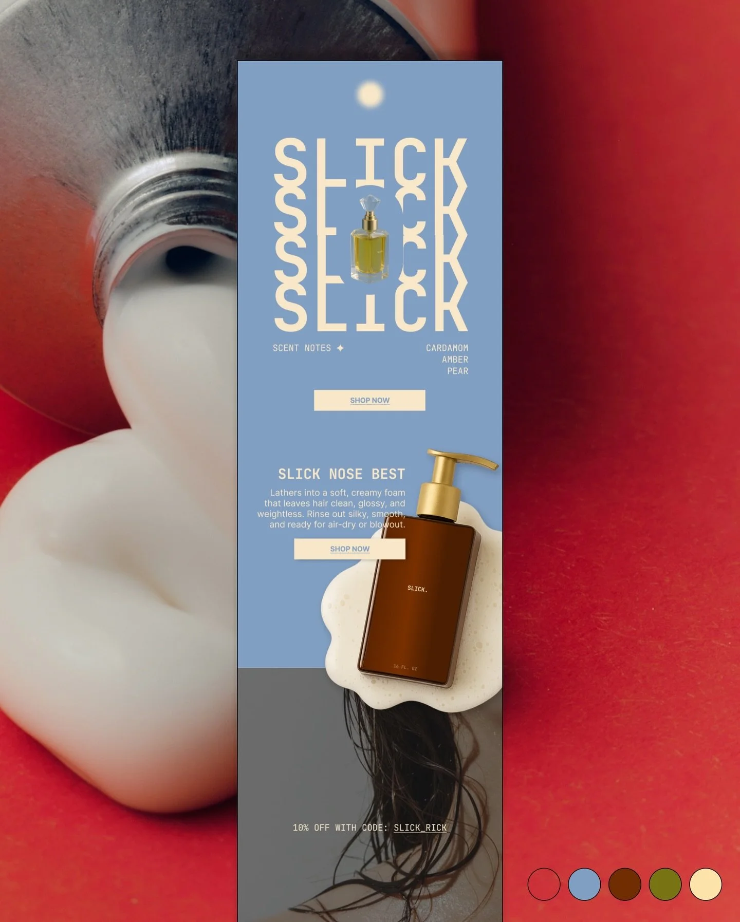 I&rsquo;m kept awake at night with ideas for email designs and when I tell you I needed a reason to bring this hero section to life&hellip;

So I created a my own hair perfume company as an excuse to do it 😉

#emailmarketingstrategy #klaviyopartner 