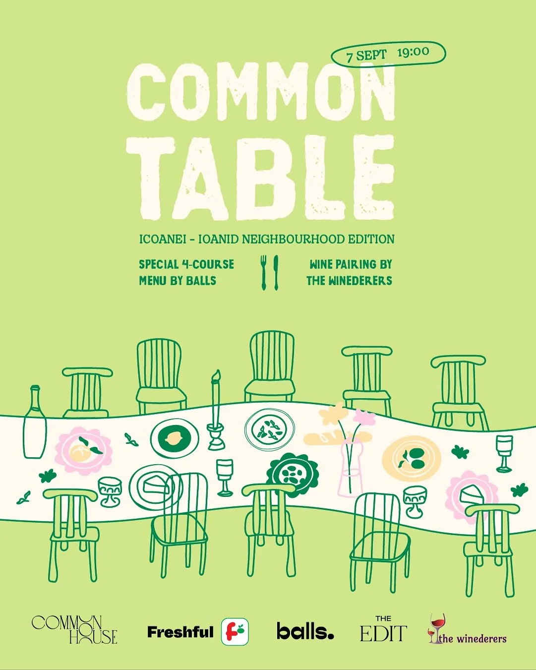 this Sunday we dine together ❤️ and not just anywhere!!! right on the street, in front of our new location on Aurel Vlaicu 6, in the most beautiful setting 🥹 &mdash; long table, fairy lights, and all the magic vibes ✨

you already know about Common 