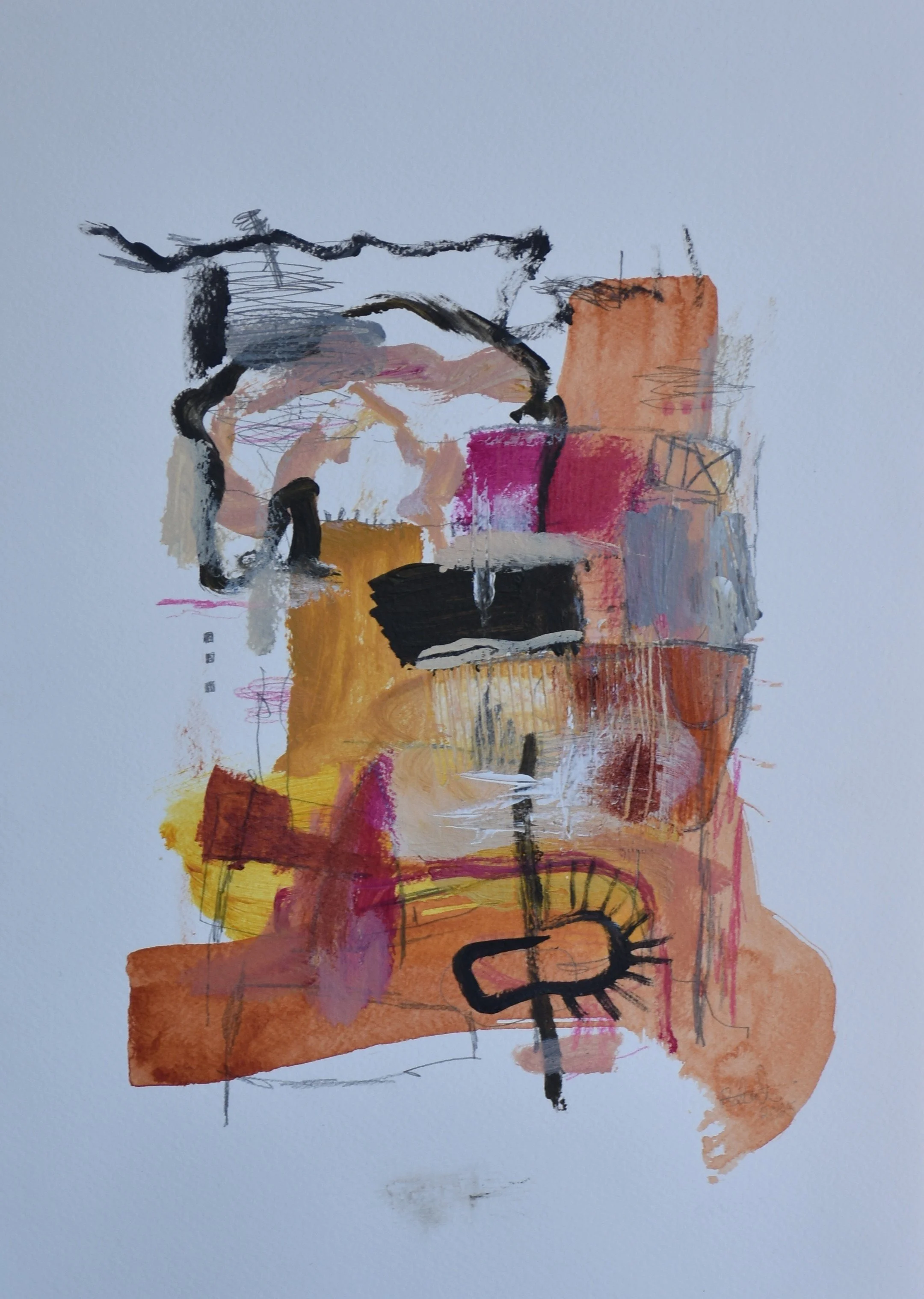  
   Lollypop Chaos 
   52cm x 42cm, Acrylic, oil pastel, graphite and colour pencil on paper, 2025 
  
   
    Enquire about this work
   
 