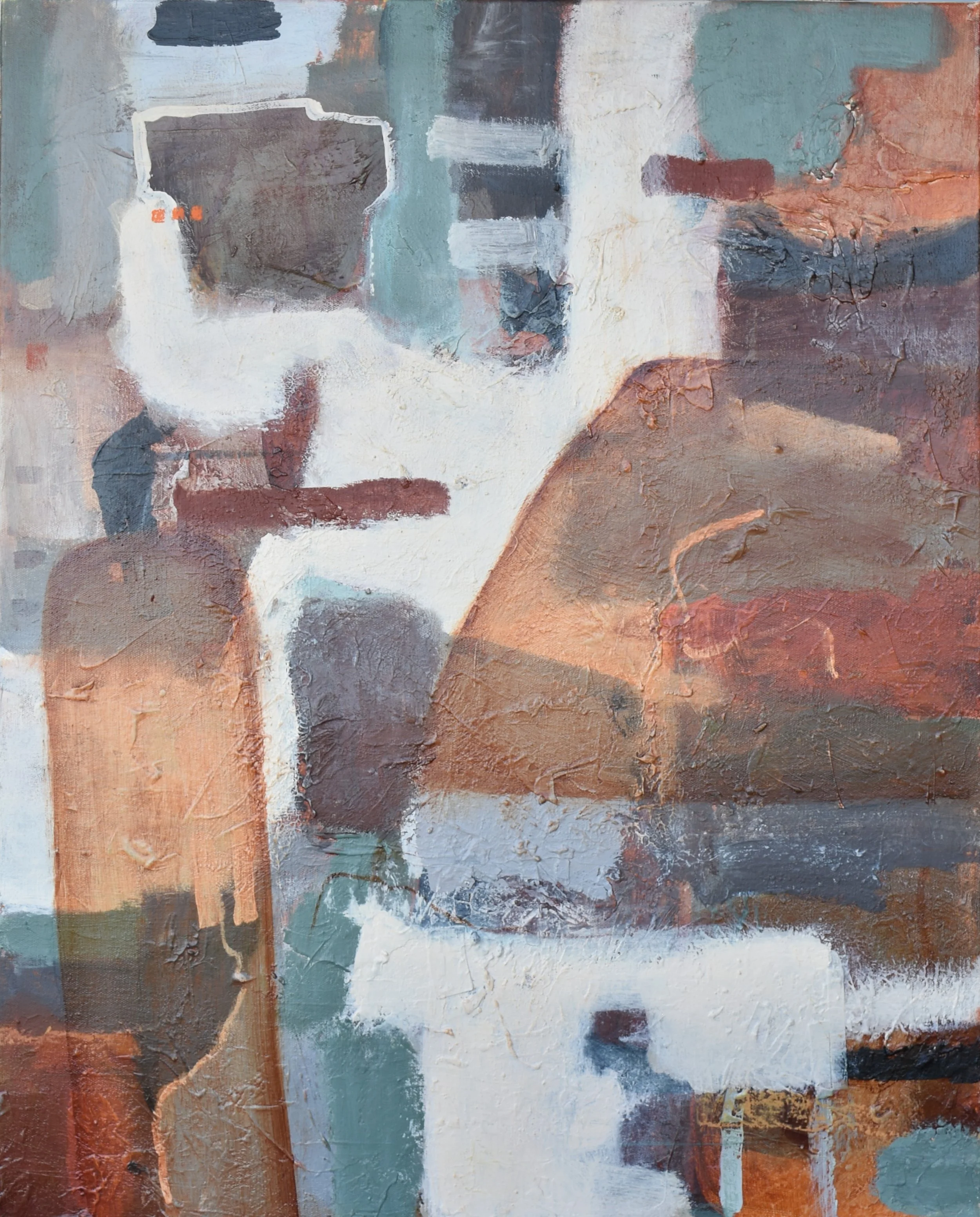  
   Cathedral Shadow 
   76cm x 61cm, Acrylic and sand on canvas, 2025 
  
   
    Enquire about this work
   
 