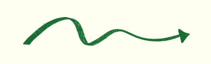 Green curved arrow pointing to the right.
