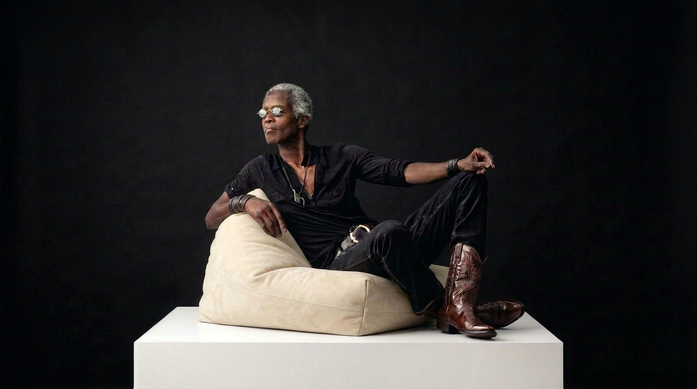 Leaher Beanbag KIKA/NY_ivory