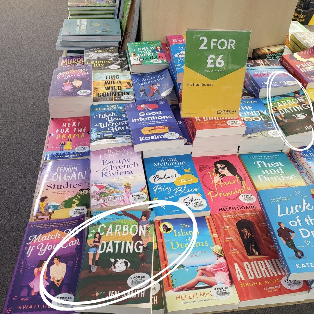 It's officially in the wild!! For my South Wales friends, head on down to Dobbies in Llansamlet! And it's an excellent price too! Look at it, being all pretty with so many other amazing books and writers!! I may have a little cry. πππβ€οΈ‍π₯ππ₯Ή