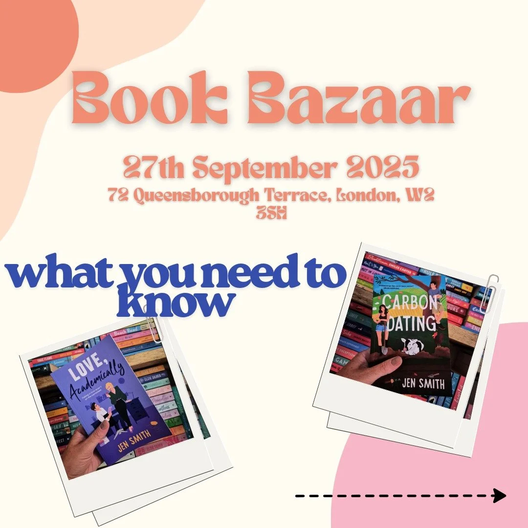 Now the excitement of the the launches for Love, Academically is out of the way, I can concentrate on my next event - the FABULOUS InkLink Book Bazaar in London on the 27th September!

Here's the link to the form so you can let me know you're coming 