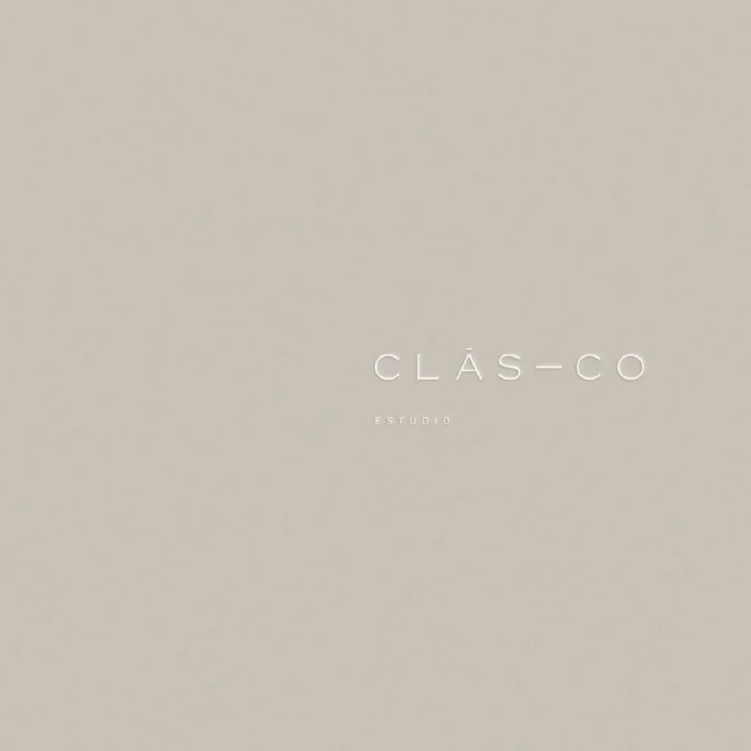 Clásico Estudio minimalist logo for architecture and interior design studio