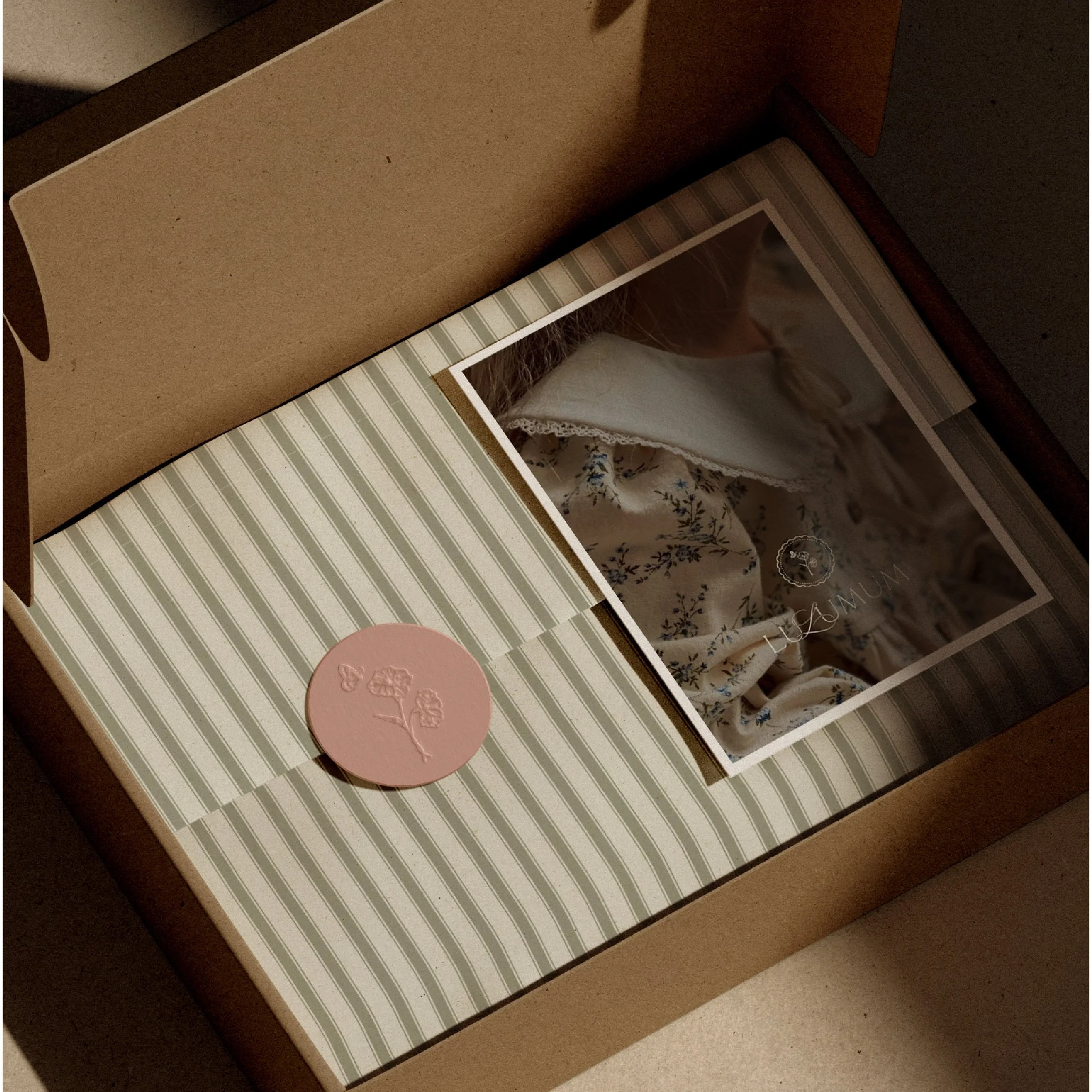 minimal packaging baby brand soft tones elegant branding design studio