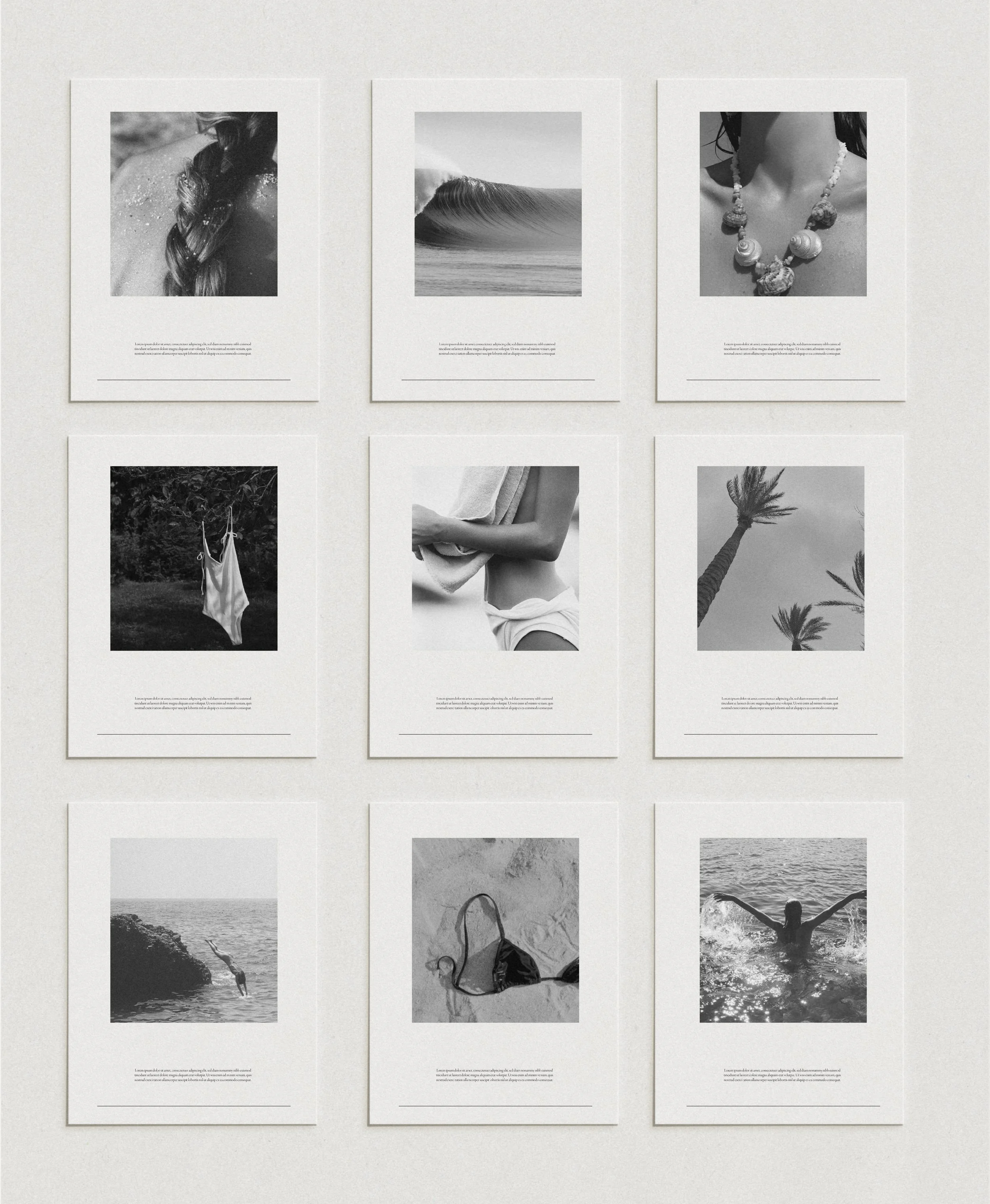 Minimalist luxury brand identity design for lifestyle business