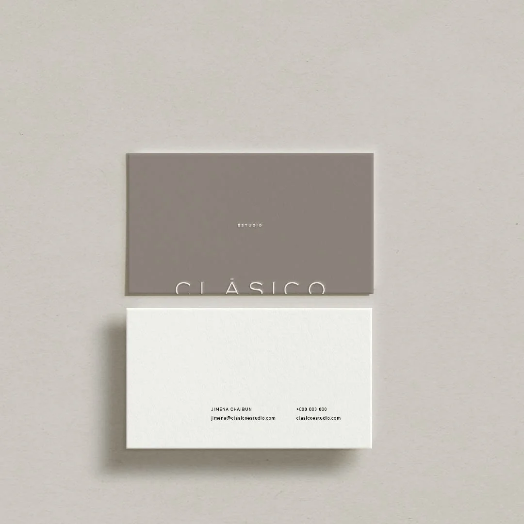 Premium business card design for architecture brand identity