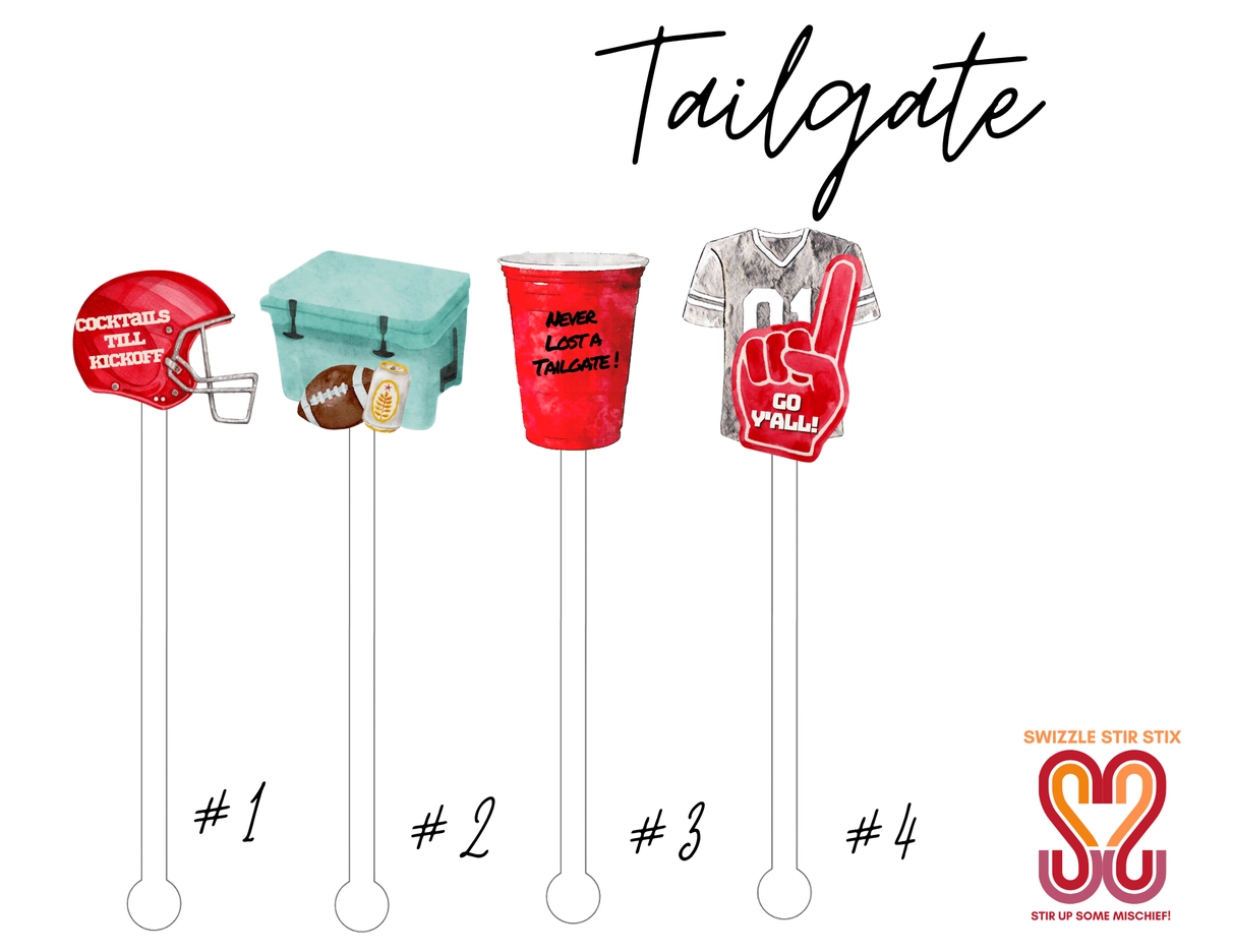 Tailgate Cocktail Stir Stick - Drink Swizzle - Football.png