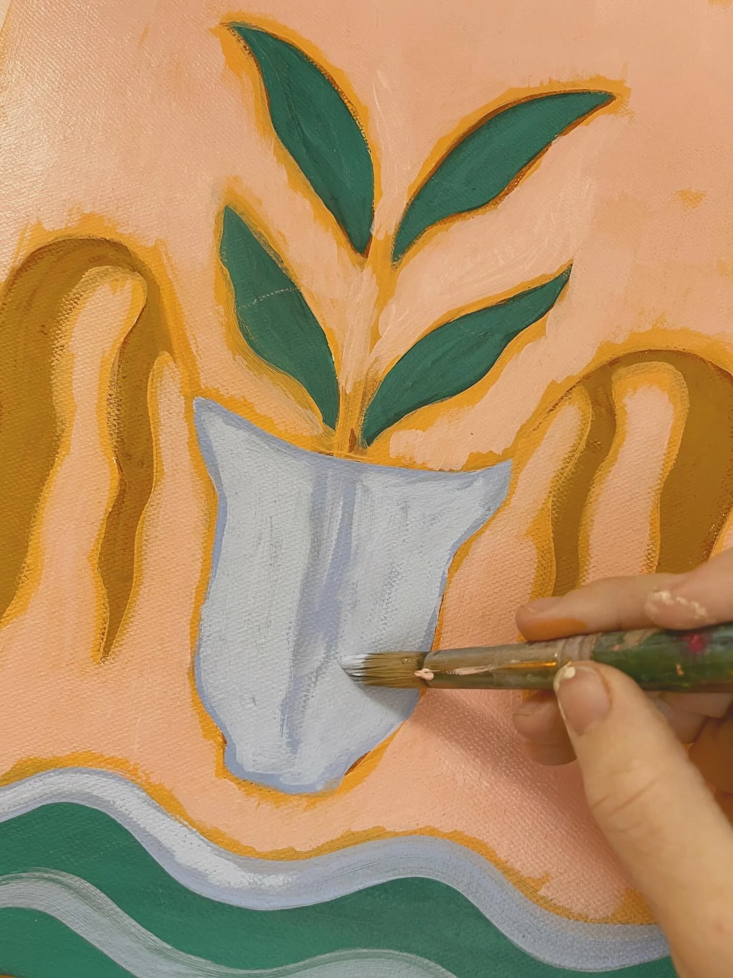 Reuniting paint with canvas&hellip;
