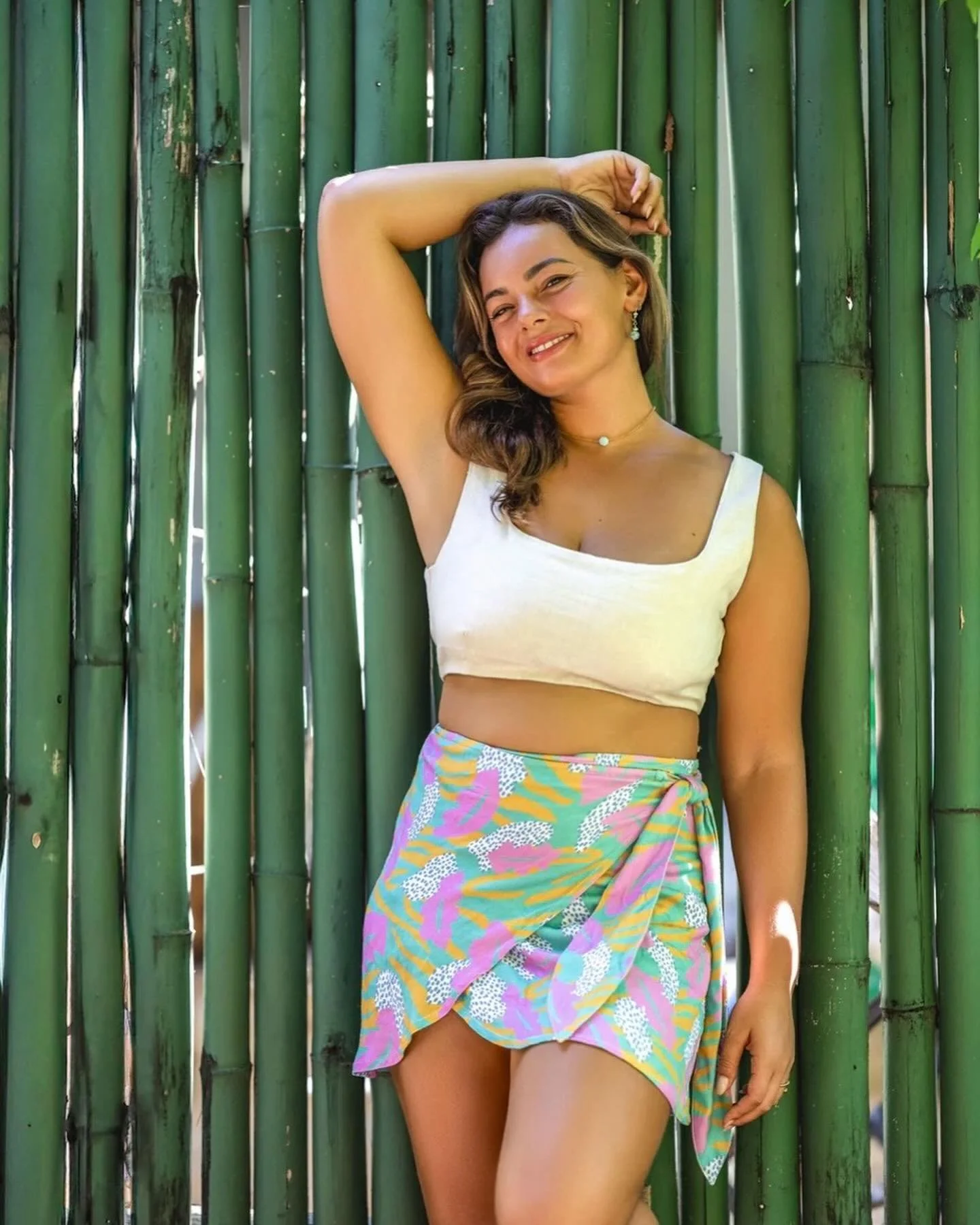 Daydreaming about tropical destinations with these images of my print for @imsyswimwear
.
It&rsquo;s a joy to see my artwork come to life with a brand I admire!
.
Swipe for my original sketch.
.
All product images: @imsyswimwear