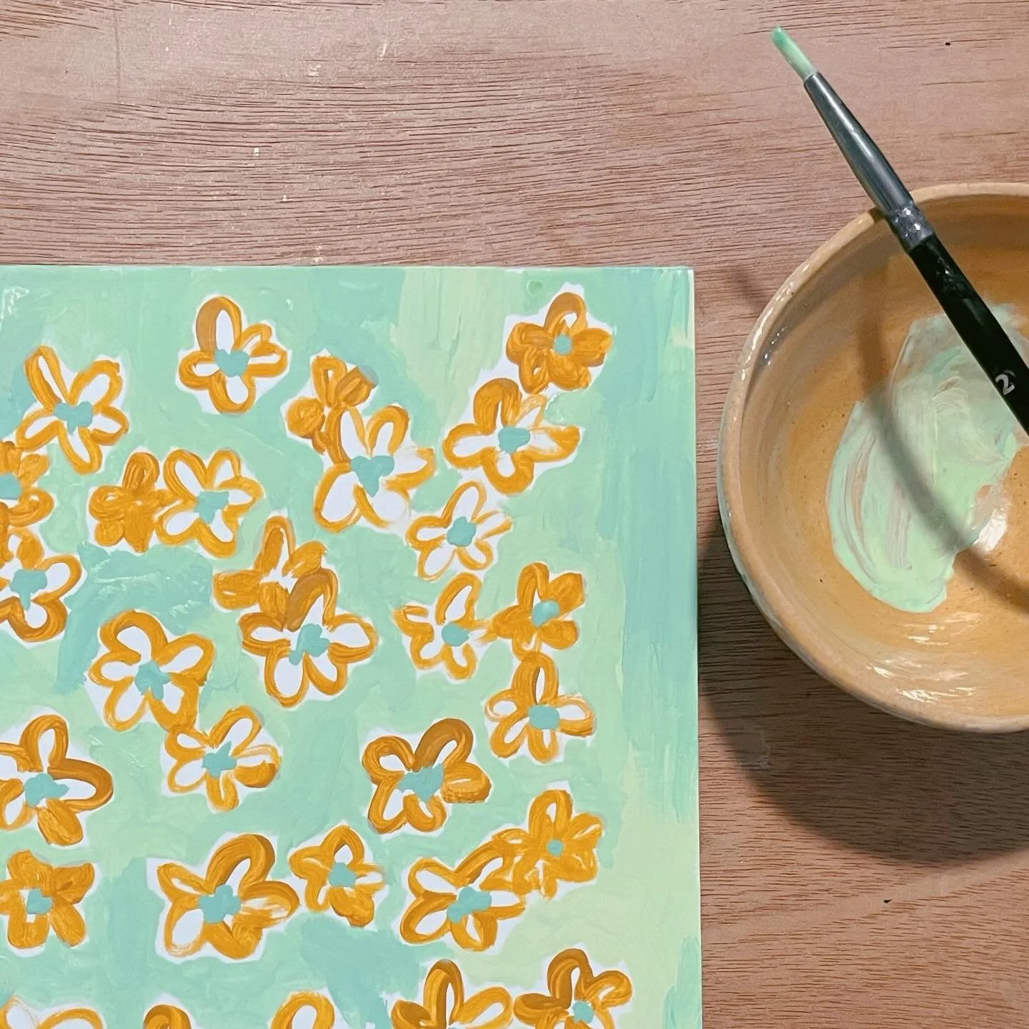 Painting flowers never gets old.

Spring is taking its time here in New England but the flowers are still making their way up out of the ground!