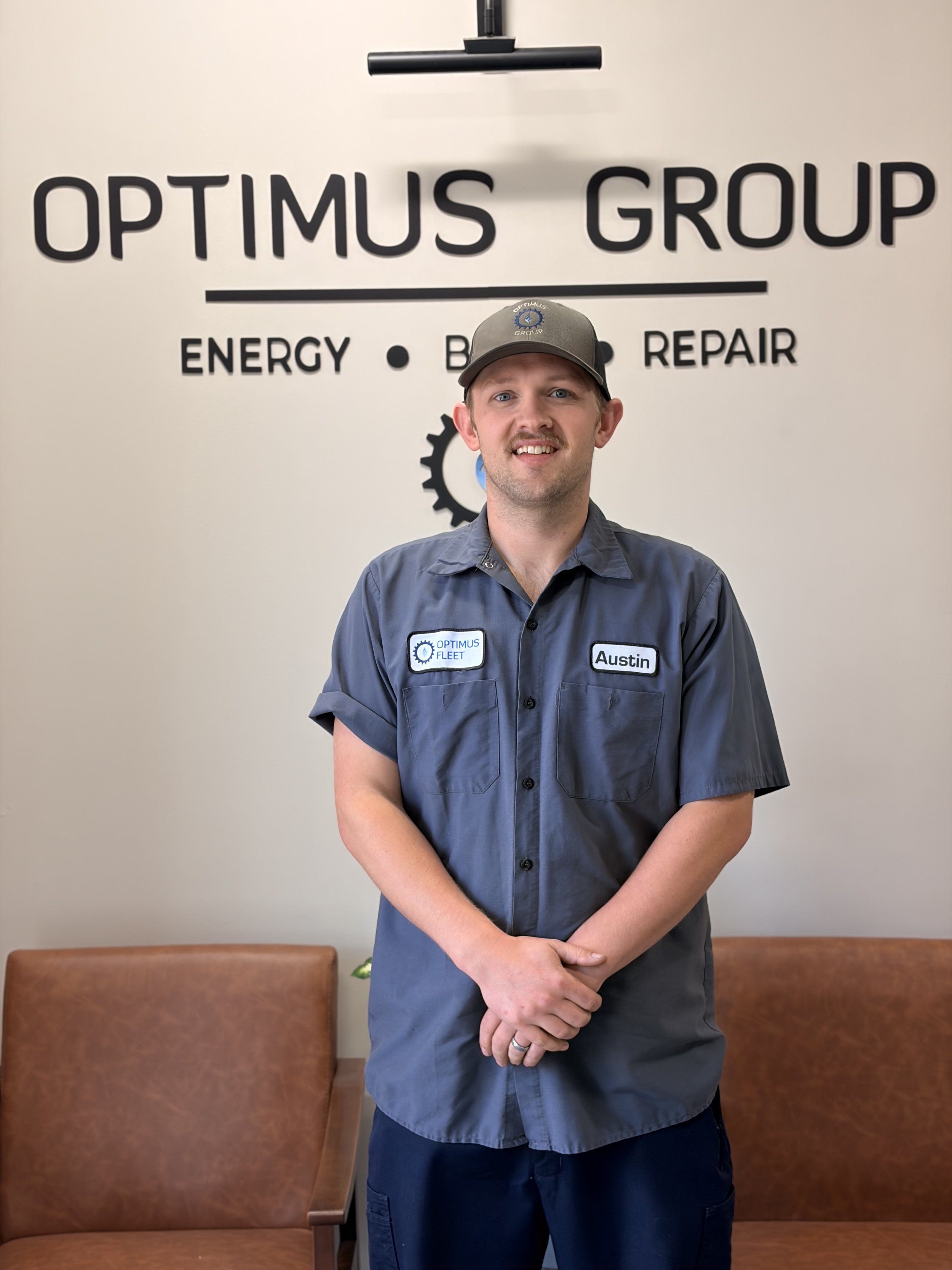 Austin Armstrong, manager for Optimus Fleet & Auto Repair. Truck wash, trailer washout, diesel repair, propane autogas, fleet maintenance, Walker MI