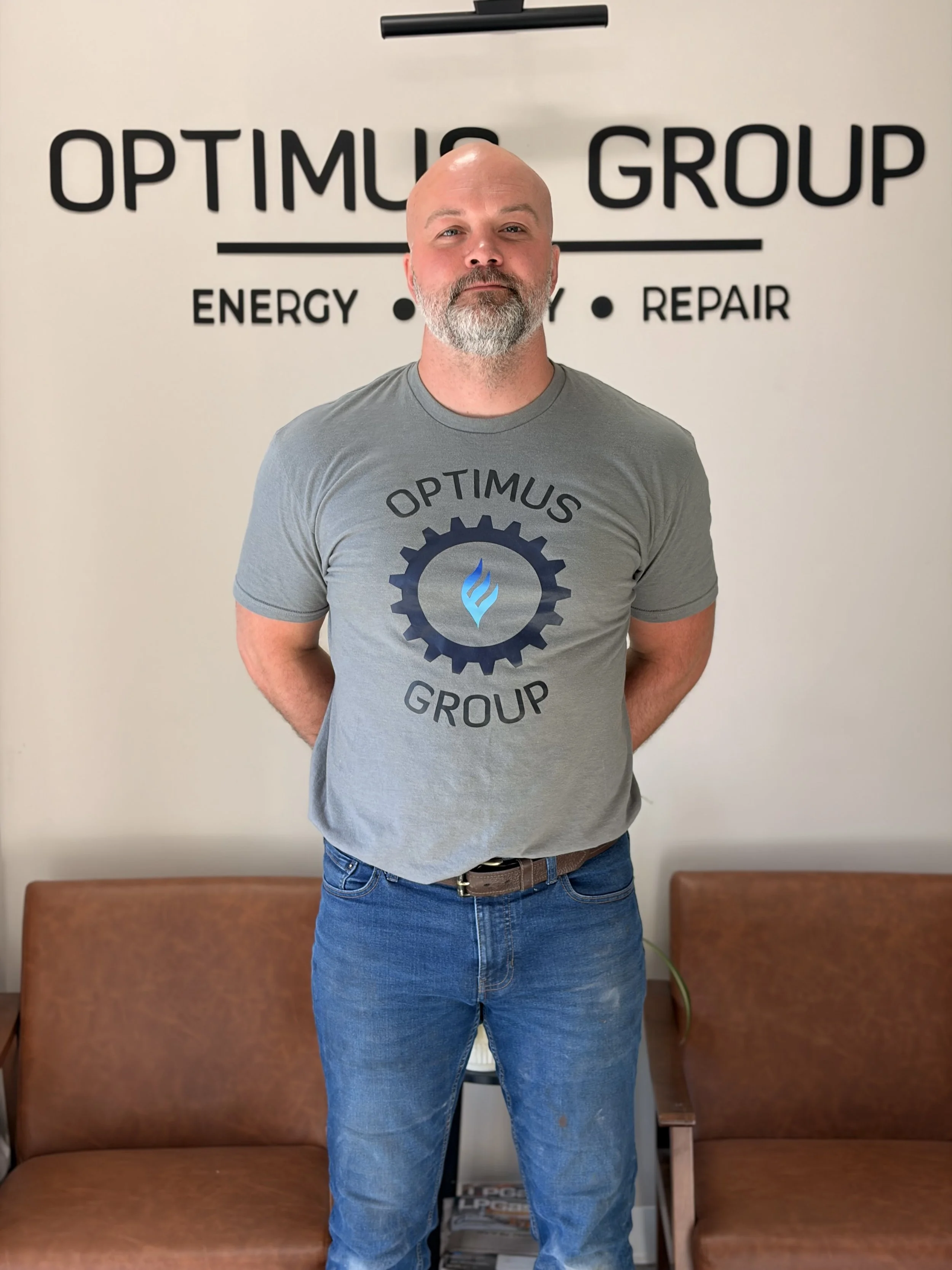 Brian Berenbrock, shop foreman at Optimus Body Shop. Truck wash, trailer washout, diesel repair, propane autogas, fleet maintenance, Walker MI