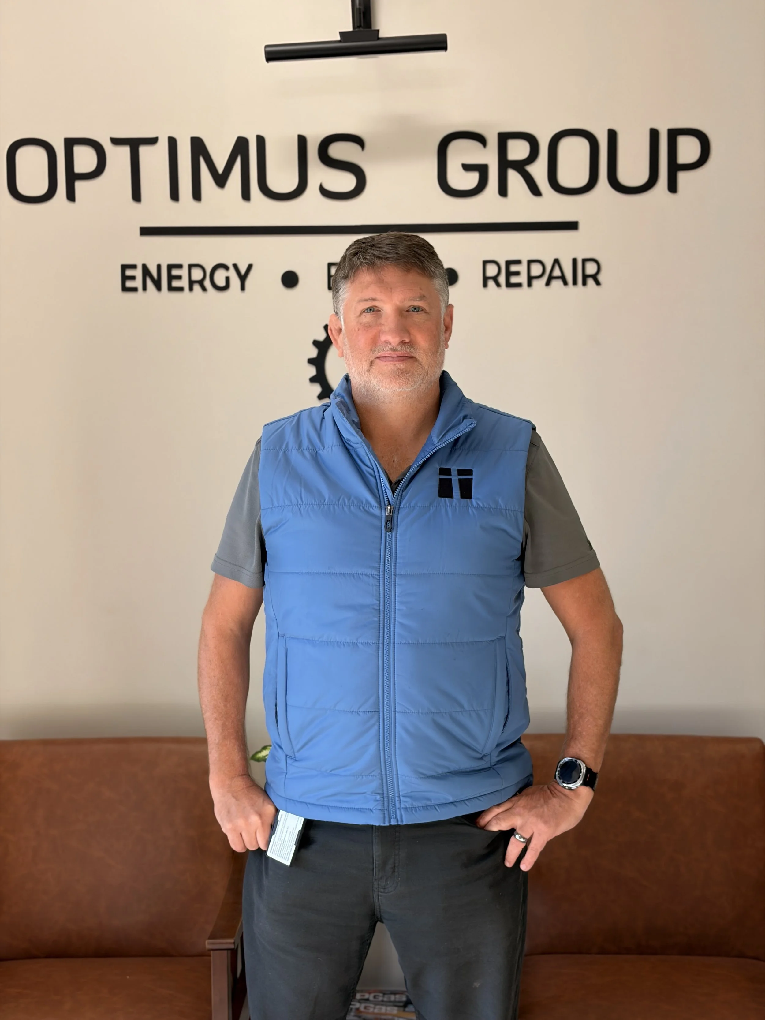 Aaron Armstrong, main manager at Optimus Group. Truck wash, trailer washout, diesel repair, propane autogas, fleet maintenance, Walker MI