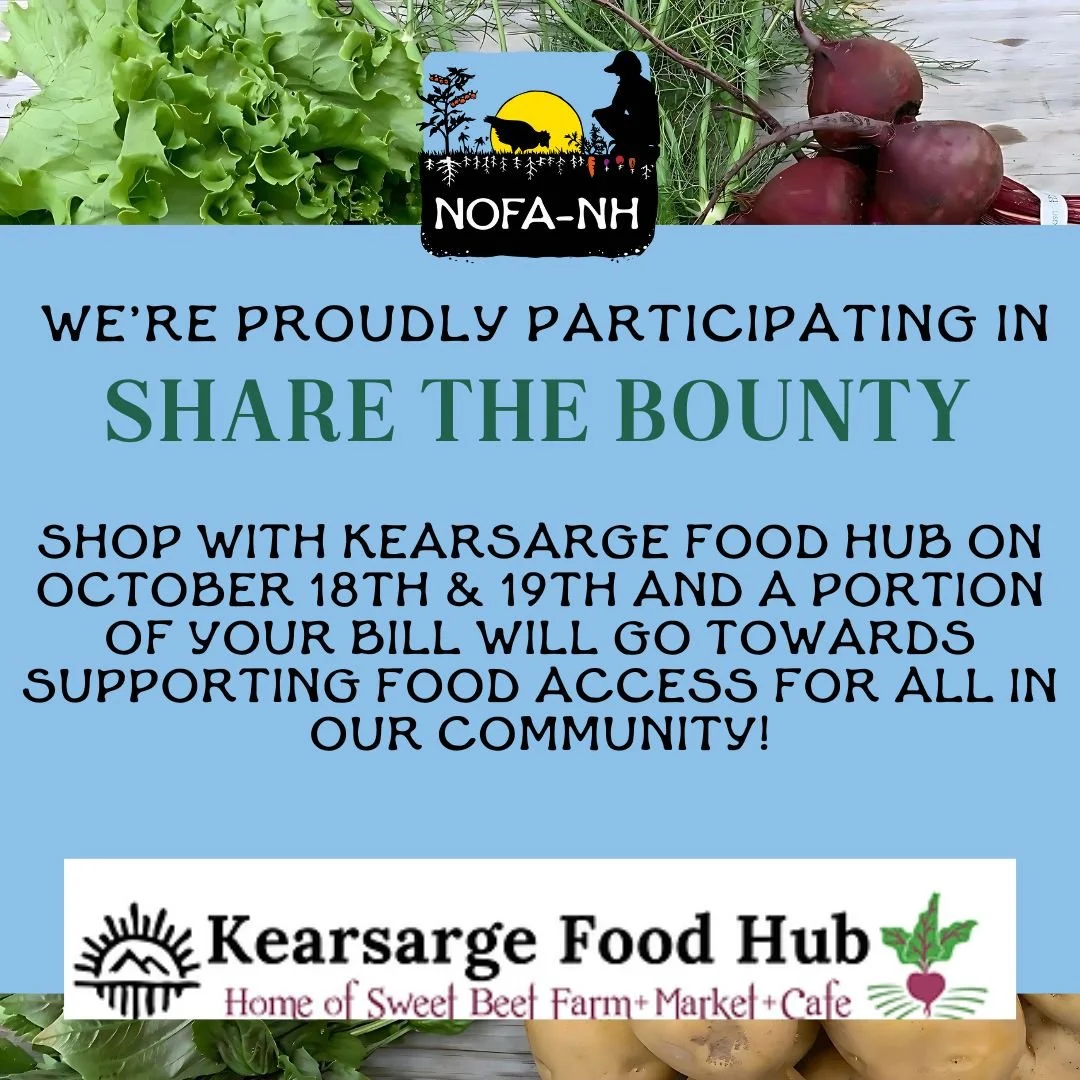 When you shop at Sweet Beet Market and Cafe this weekend (October 18th and 19th) you play a role in increasing access to local, organic and sustainably grown produce for community members with limited income.
10% of all Sweet Beet profits will go to