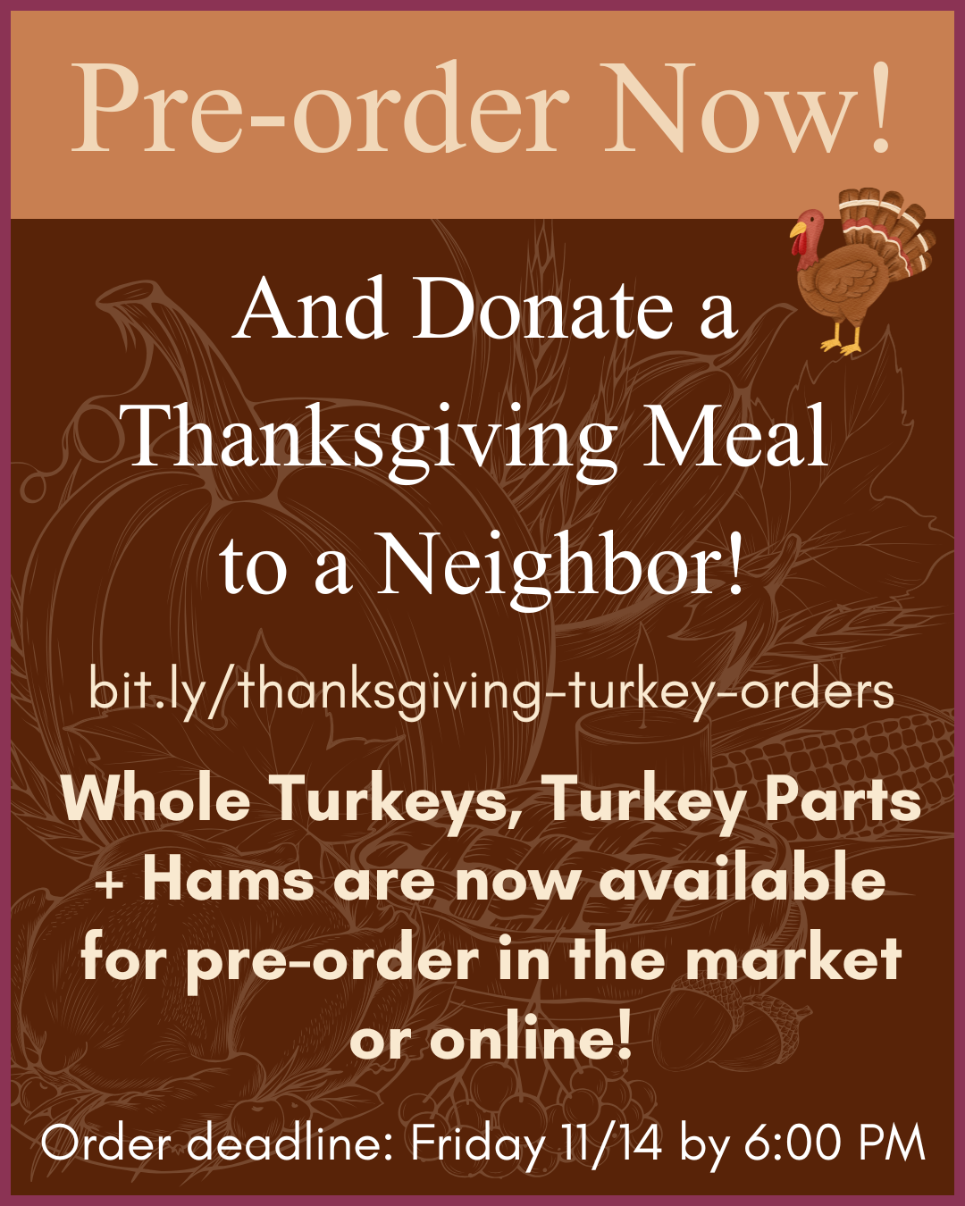 Eat and Share Good Local Food This Thanksgiving