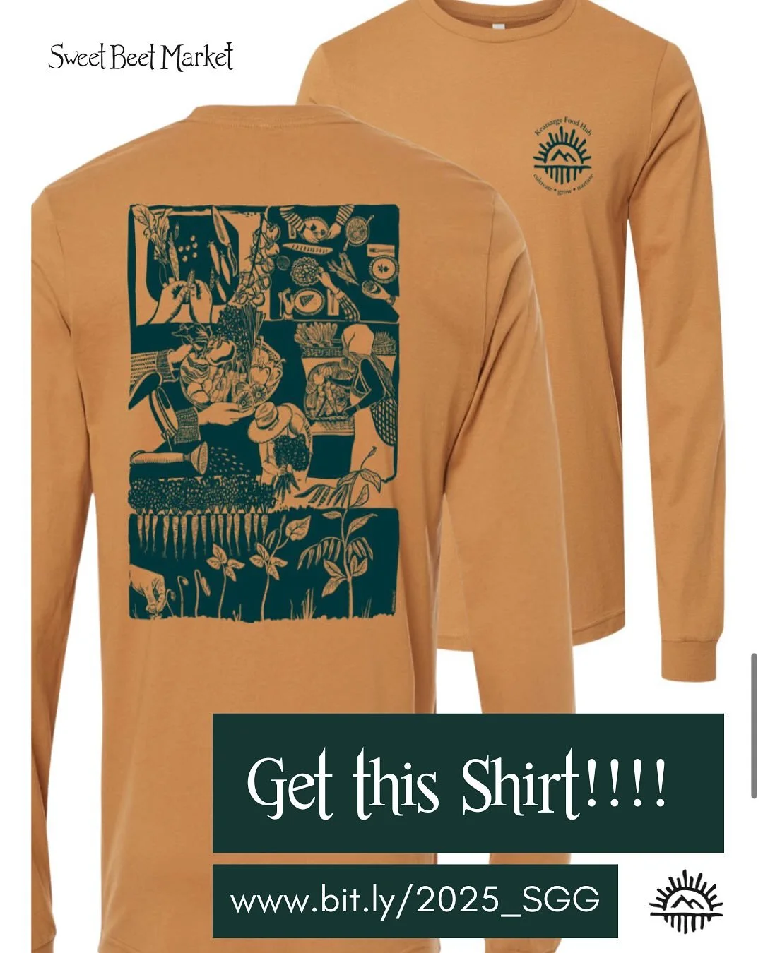 ONLY chance to get this reaaalllly cool and special limited edition long sleeve shirt, designed by incredibly talented local artist @allisondobrowski ✨

HOW to get this shirt you ask?!?!

This year's @kearsargefoodhub Season of Gratitude and Giving i