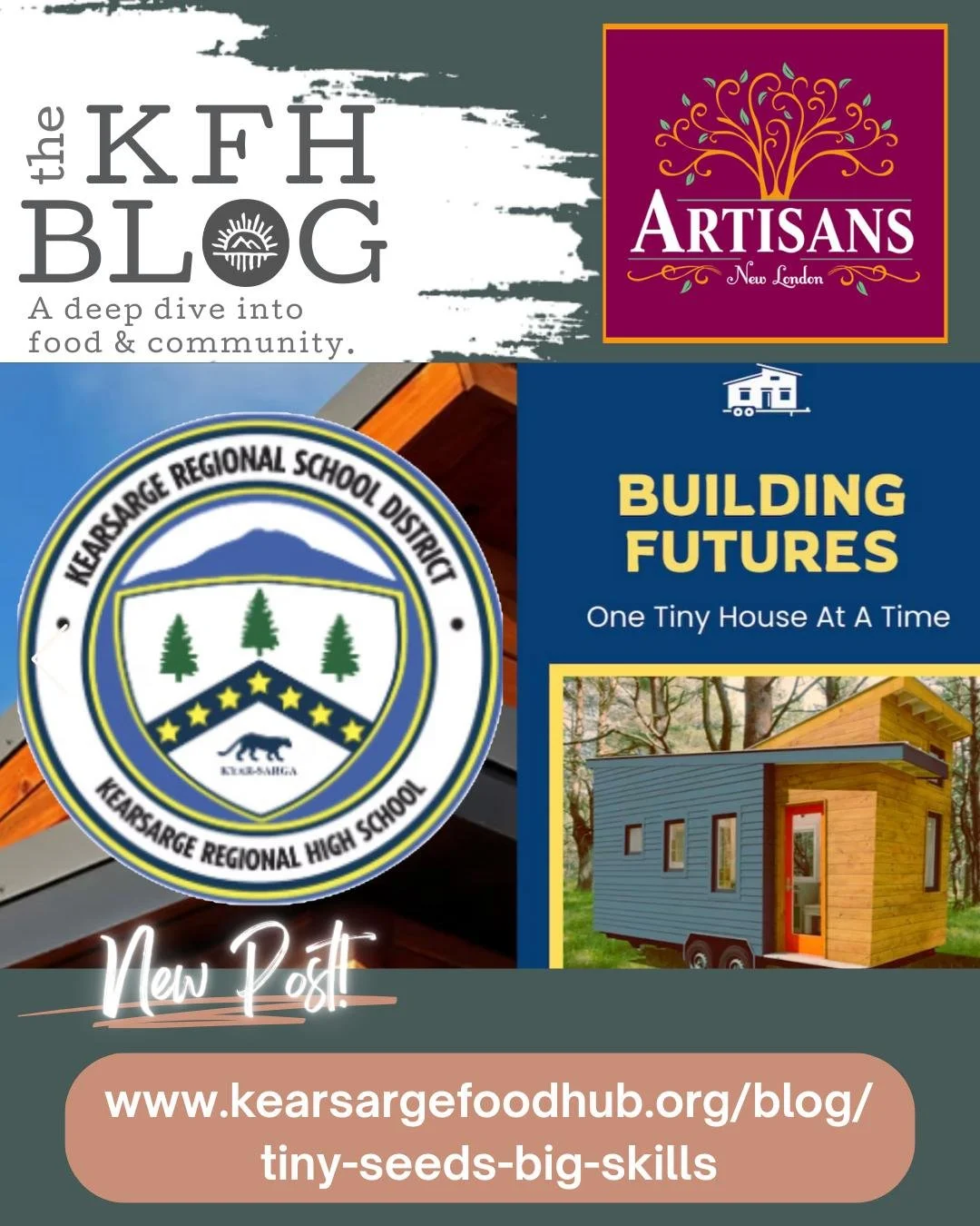 A Note From Our Sponsor, @artisansnl ✨

&quot;Tiny Seeds, Big Skills: How a Community Is Helping KRHS Students Design a Tiny House on Wheels&quot; 

There is a link in our bio (or visit our website (www.kearsargefoodhub.org/blog/tin-seeds-big-skills)