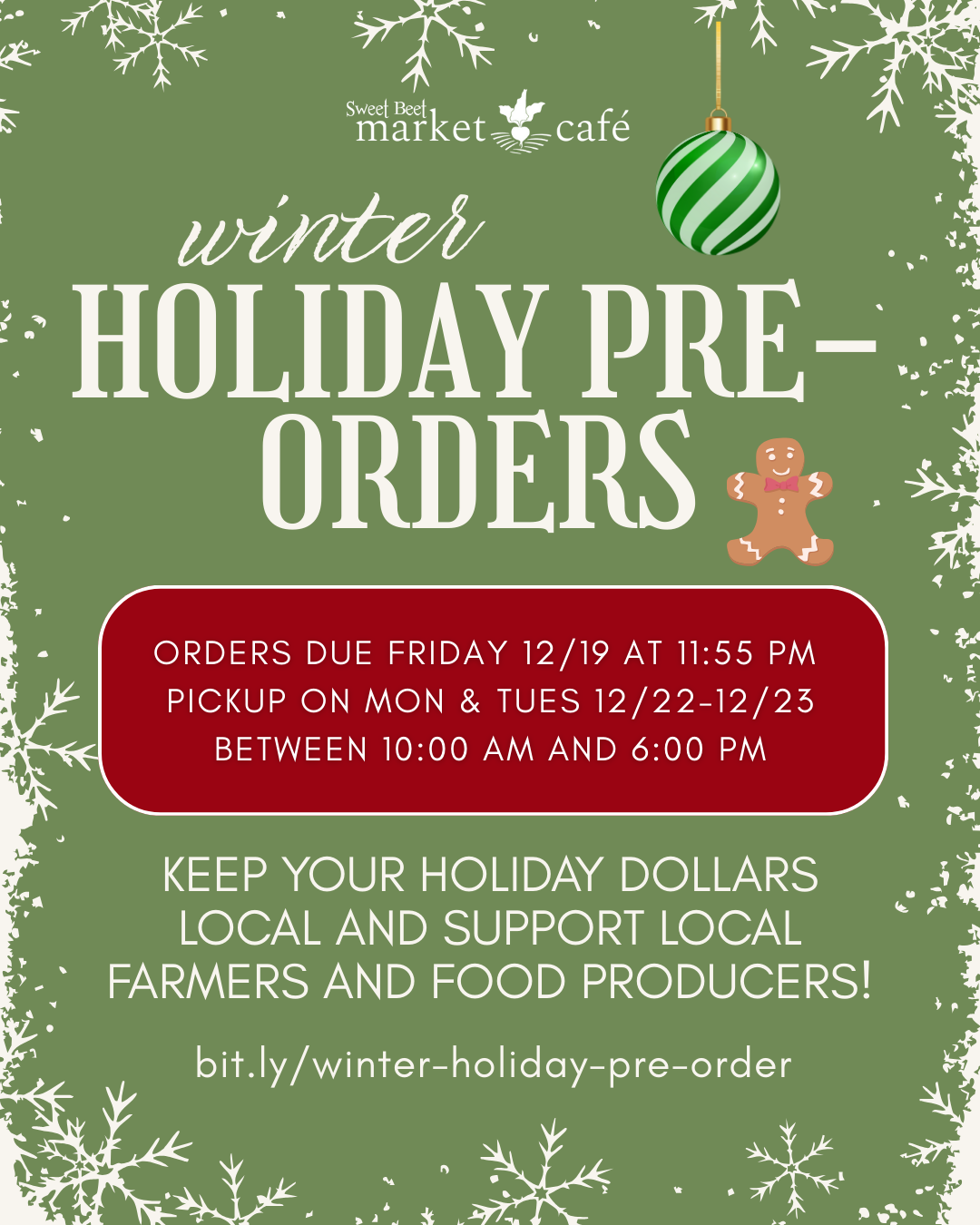 Winter Holiday Pre-Orders!