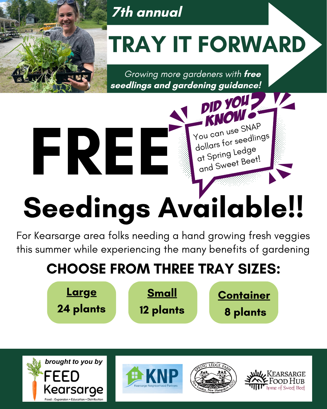 2026 Tray it Forward Sign up!