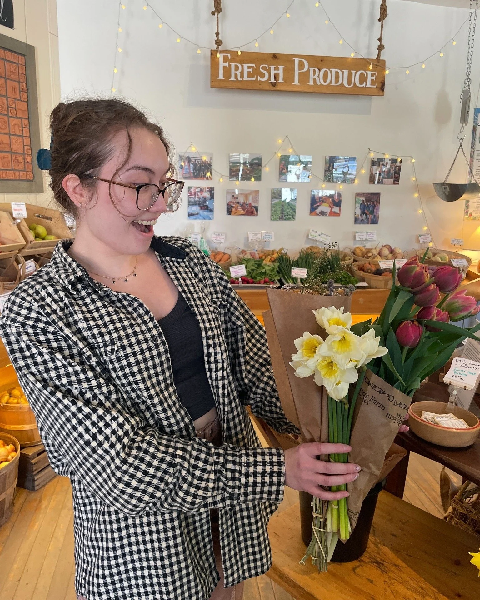 Spring just showed up on the table! Tulips from Old Friends Farm and daffodils, dried bouquets, and seeds from Little Flower Co&hellip; all bundled up and ready to head home with you!

We&rsquo;ll have fresh flowers rolling in all season, but this we