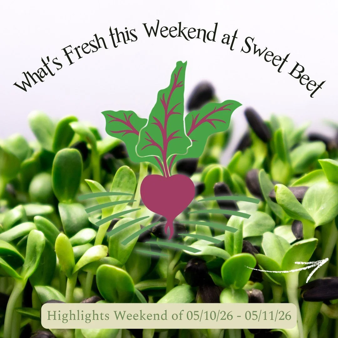 Spring is finally showing up in the market here in Bradford, NH! Fresh, local flavors are rolling in, and this weekend&rsquo;s lineup is giving us all the reasons to cook something bright, crisp, and green.

Here&rsquo;s what&rsquo;s fresh at Sweet B