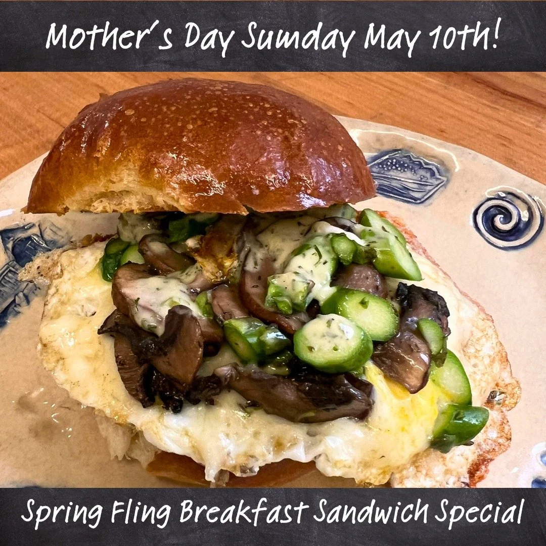 Celebrate Mom and celebrate spring with our Spring Fling Breakfast Sandwich Special, available today for Mother&rsquo;s Day at Sweet Beet Caf&eacute;.

Built on a grilled brioche bun with fried egg, melty cheese, saut&eacute;ed mushrooms, fresh aspar