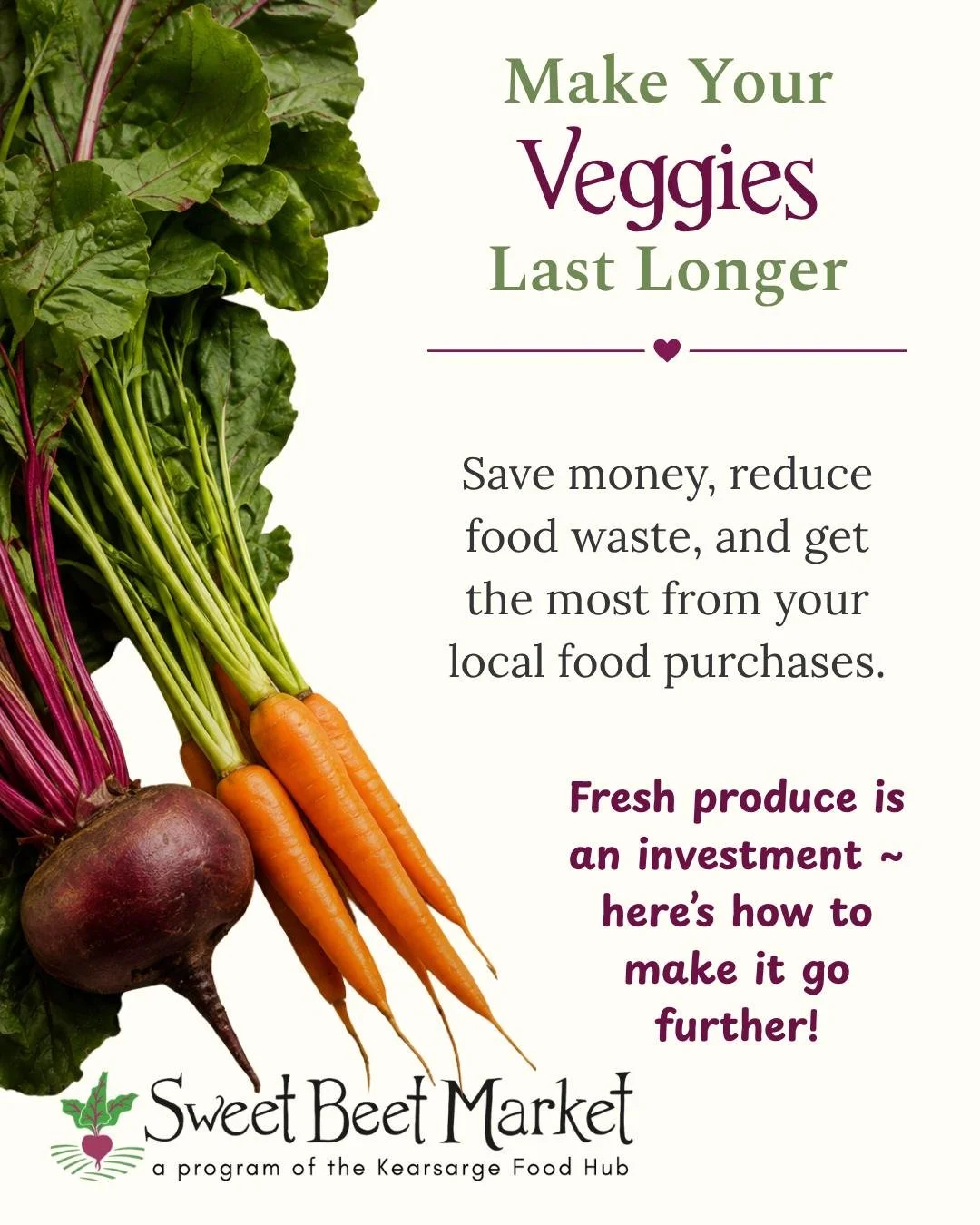 Making local food work within your budget isn't just about what you buy. It's also about making the most of what comes home with you.

Using the whole vegetable, storing produce properly, freezing seasonal abundance, making broth from scraps, and pre