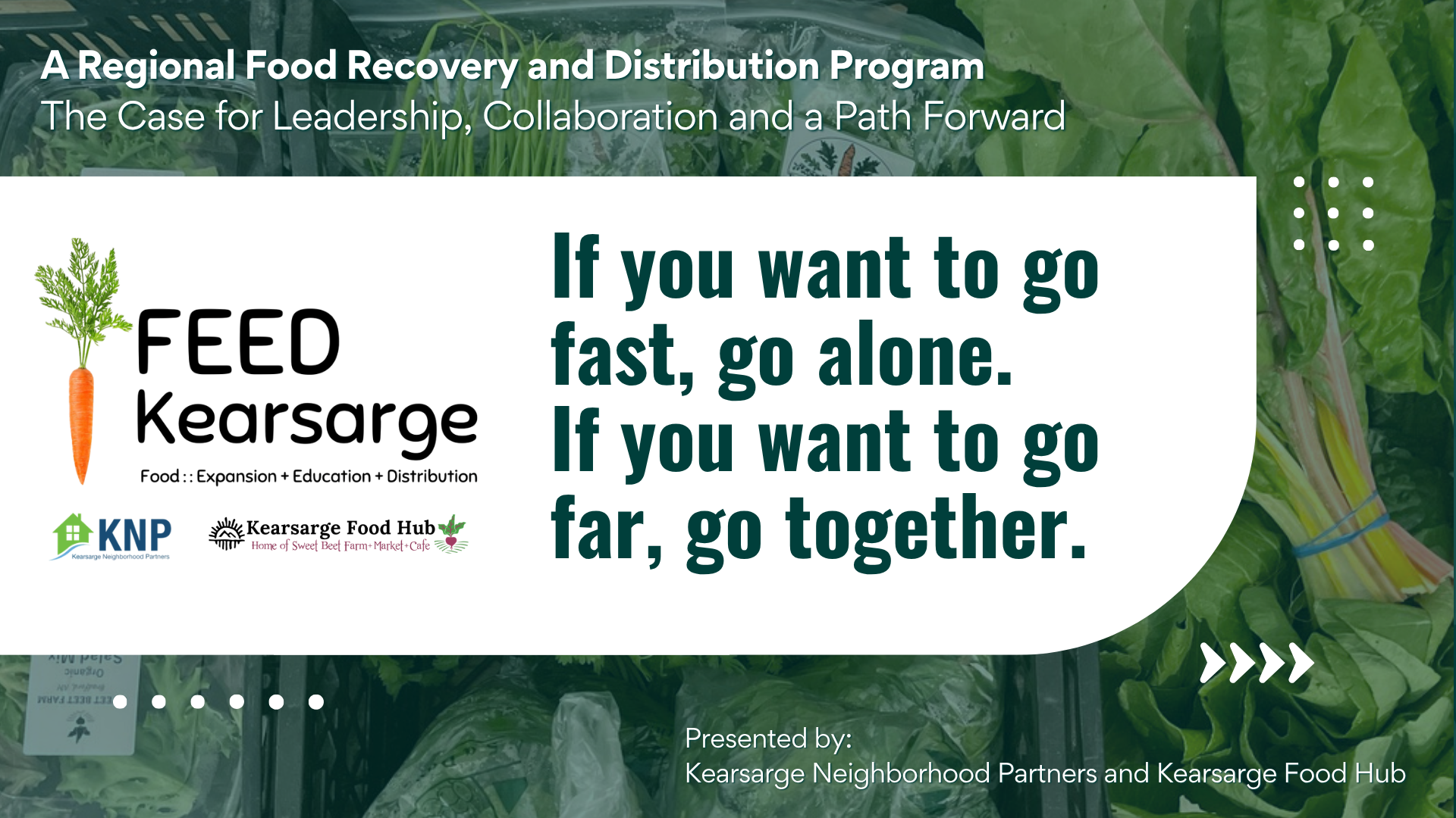 A Regional Food Recovery and Distribution Program