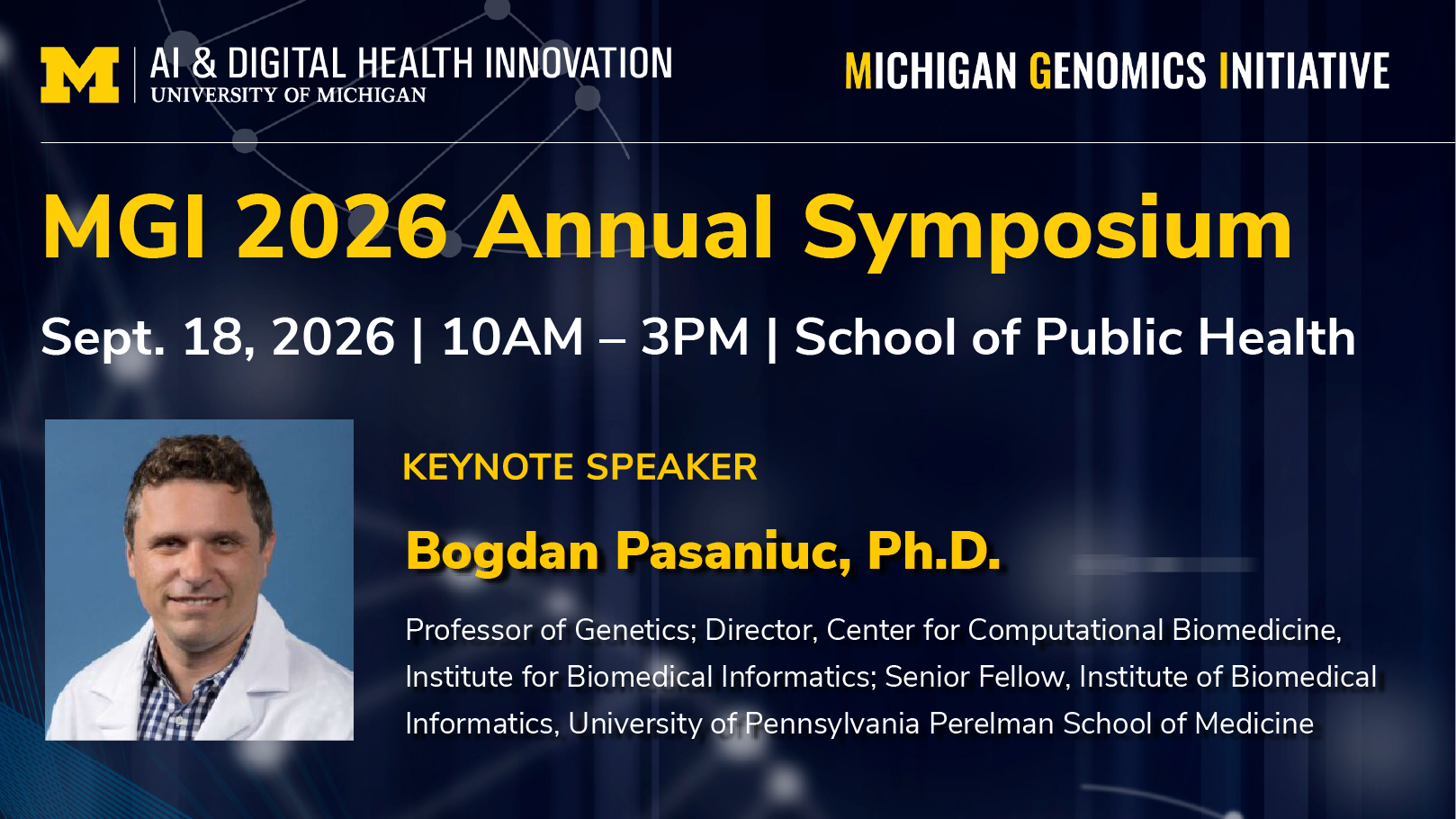 The 2026 MGI Symposium
