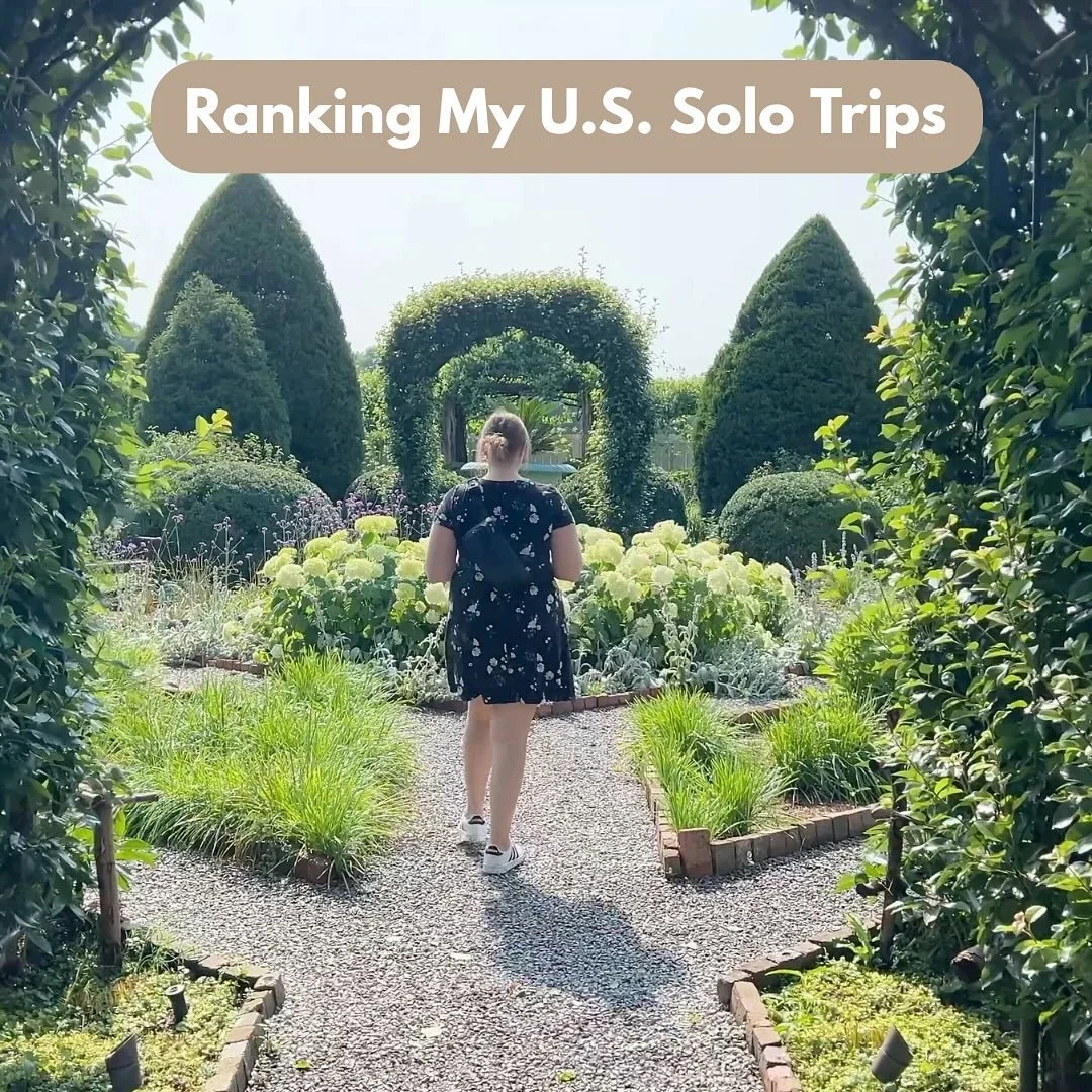 There are many great places to travel solo in the United States. These are just the cities that I have been to recently. Which one would you rank first? What’s your favorite city to travel solo? #solotravel