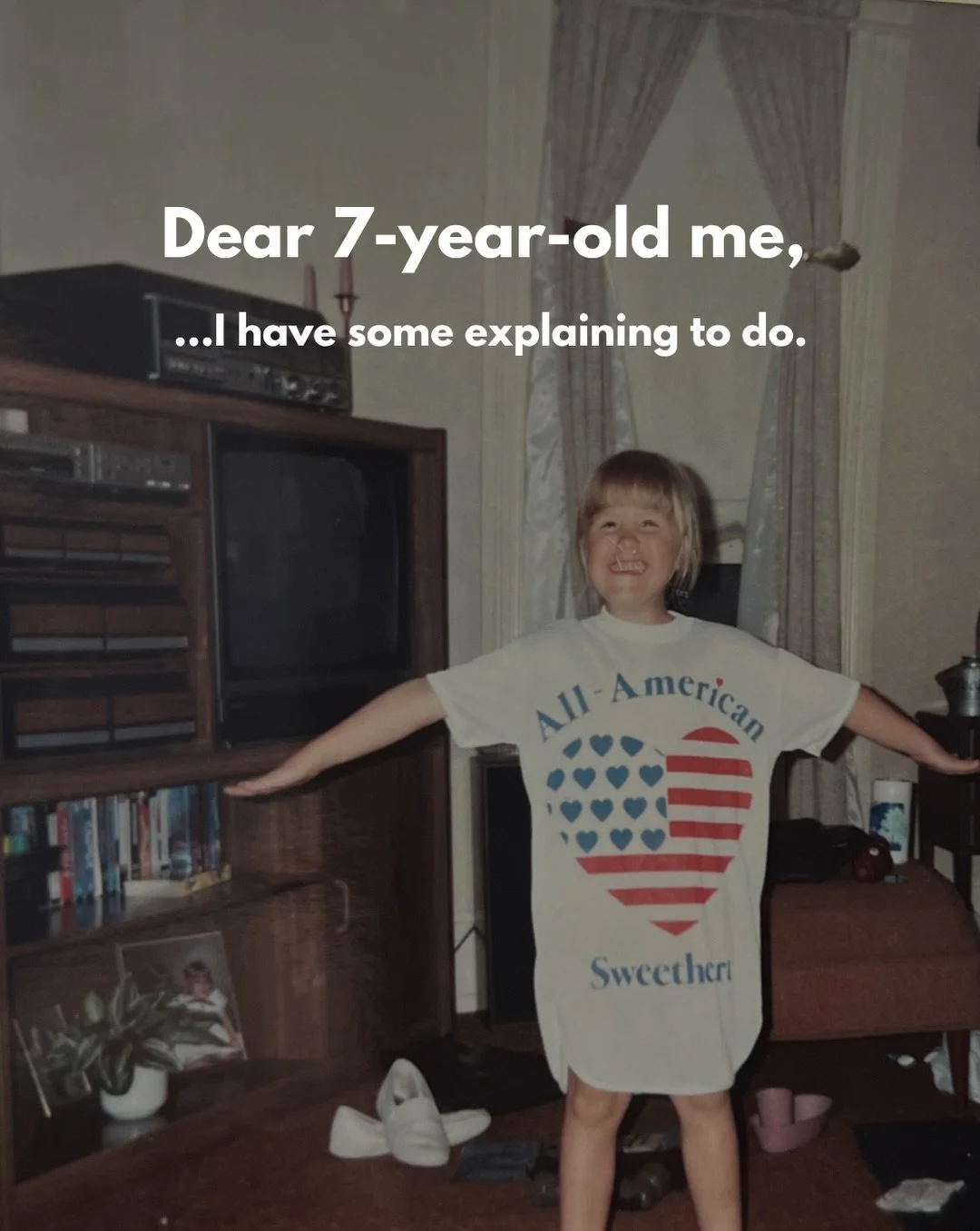 7-year-old me had NO idea what was coming. Turns out, she had some pretty cool plot twists ahead. ✈️ 

What would shock YOUR 7-year-old self?