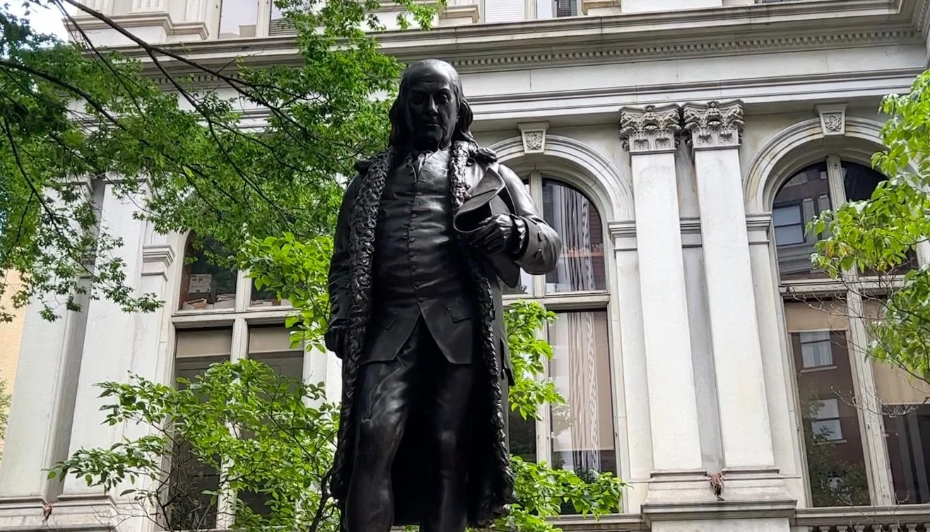 Benjamin Franklin statue in Boston, Massachusetts