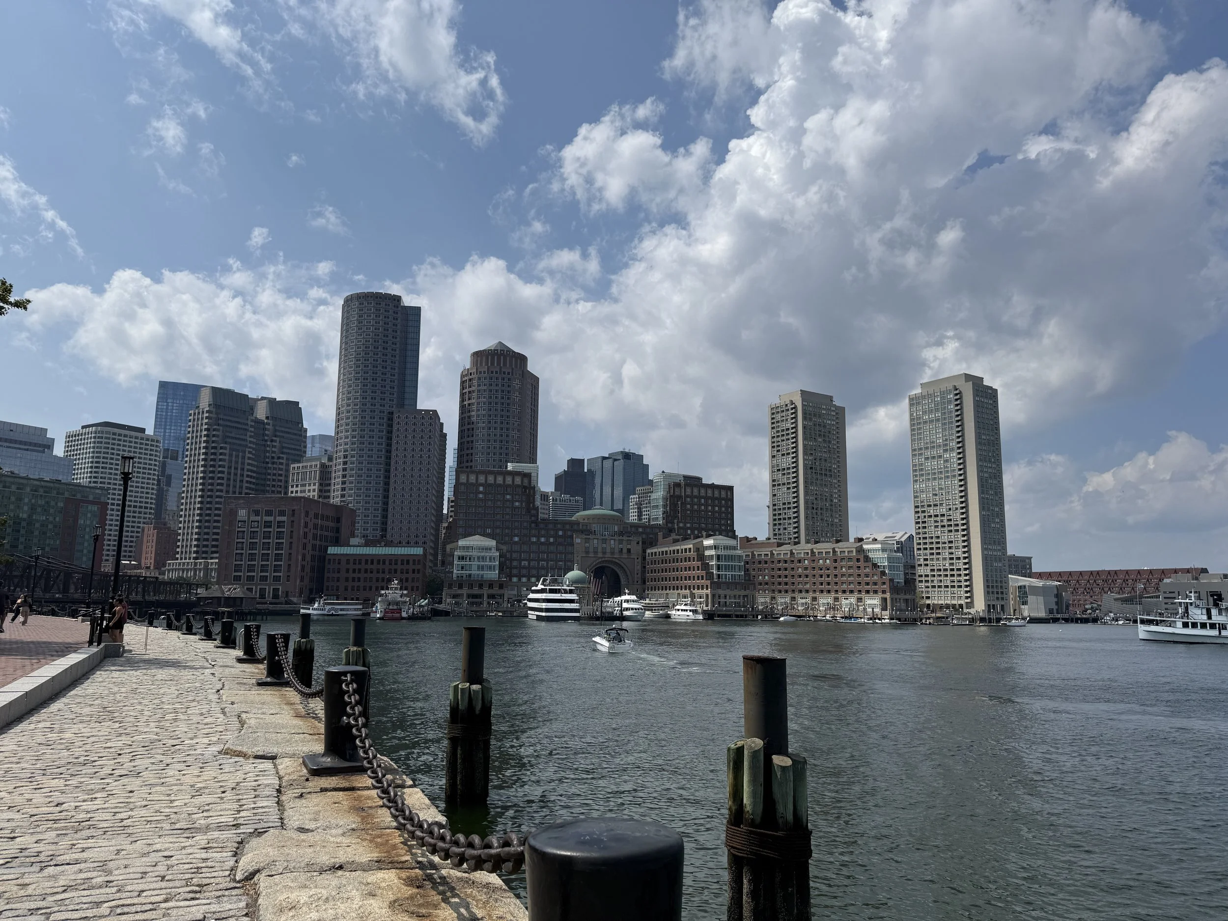 Boston skyline from the Seaport neighborhood
