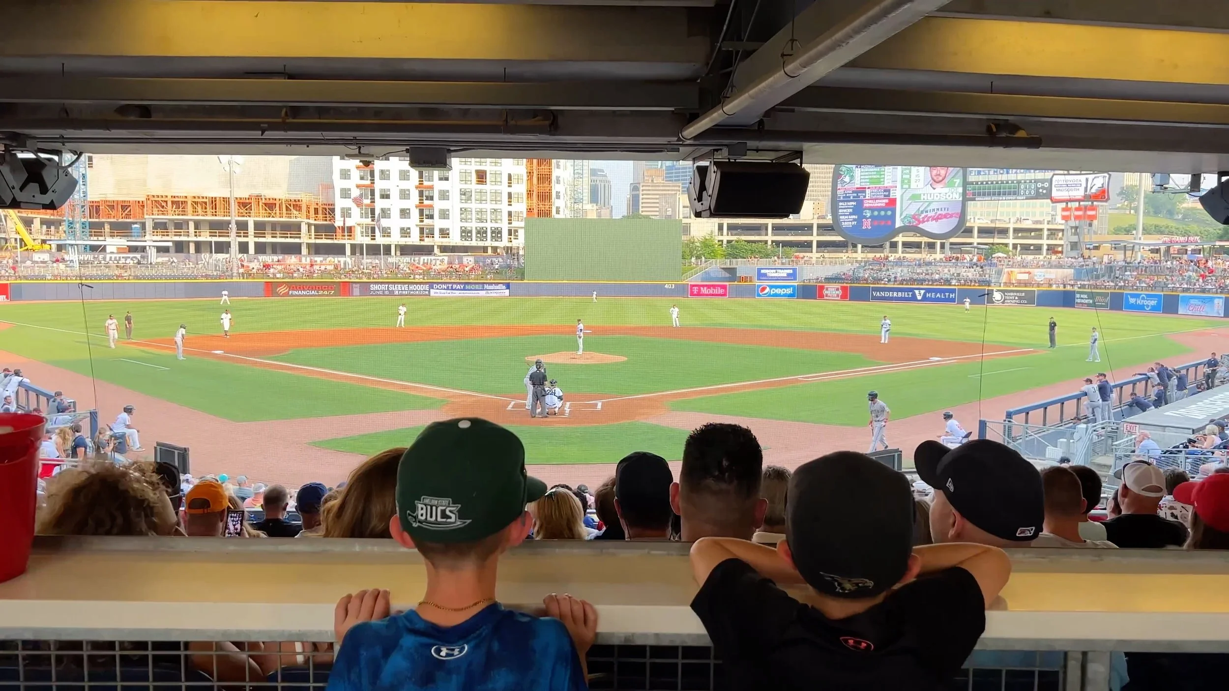 Nashville Sounds baseball game in Nashville, Tennessee