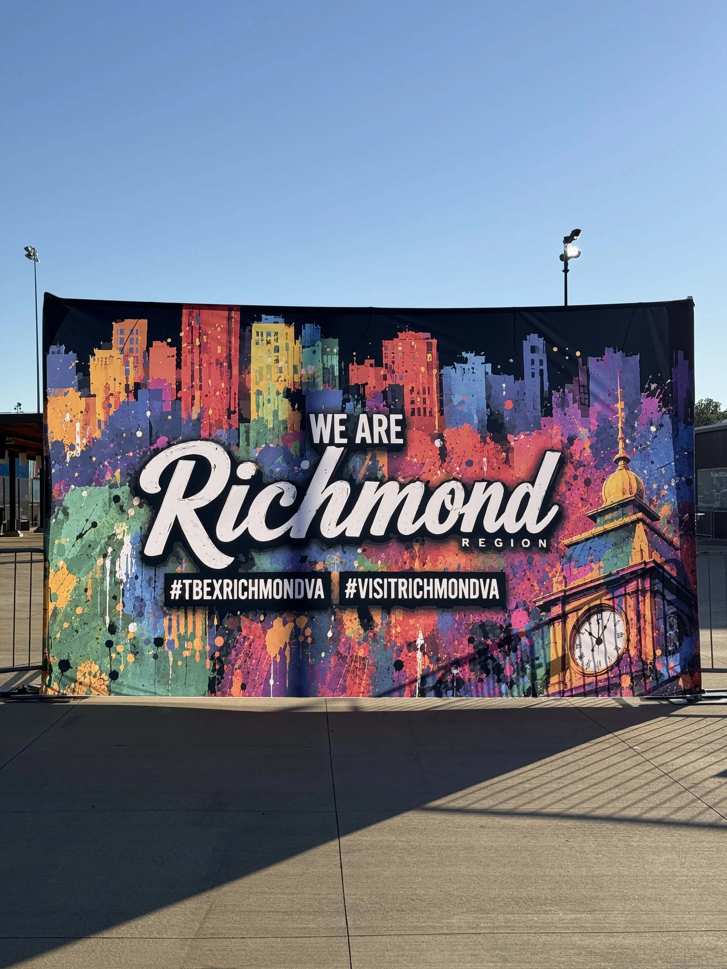 We Are Richmond sign for TBEX conference in Richmond, Virginia