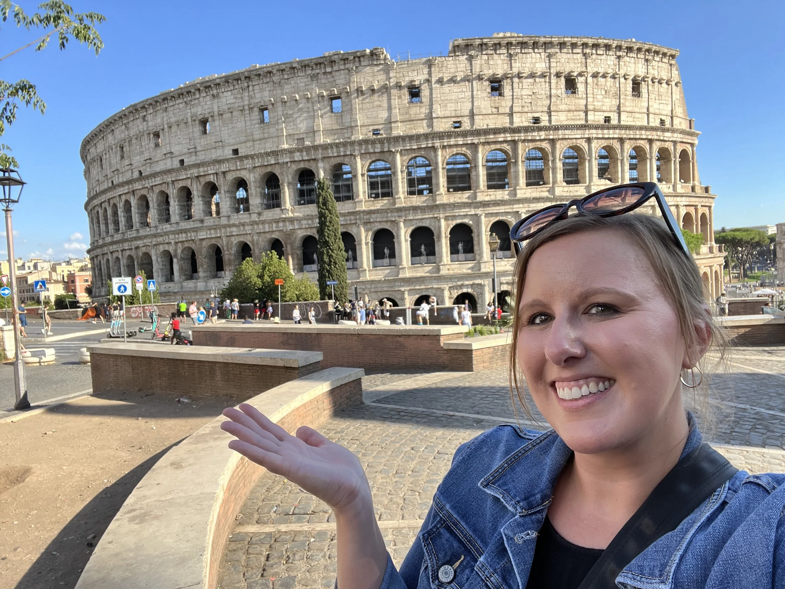 Katie Rockey at the Colosseum in Rome, Italy