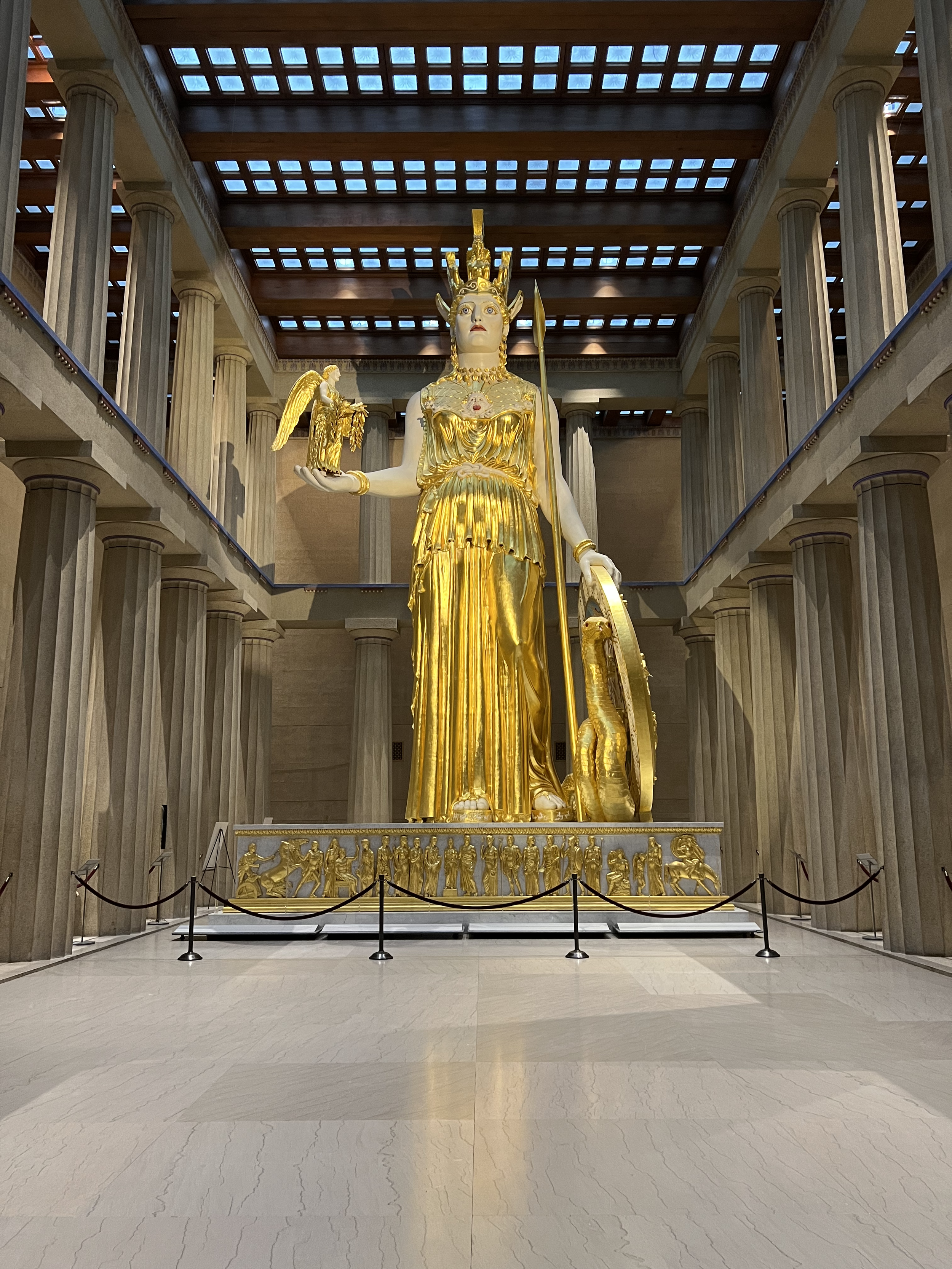 Athena Statue in the Parthenon in Nashville, Tennessee