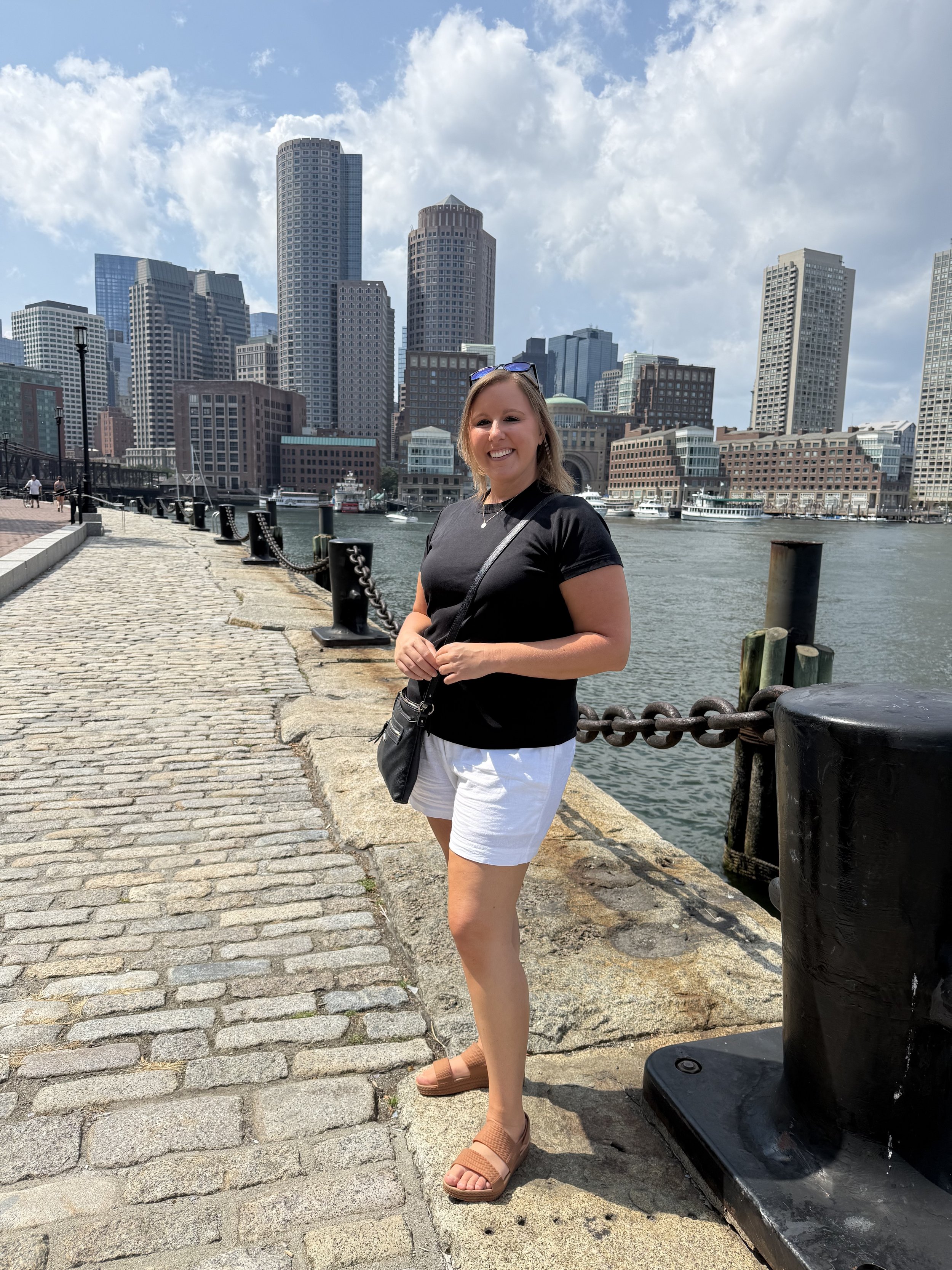 Katie Rockey on the Charles River Esplanade in Boston, Massachusetts