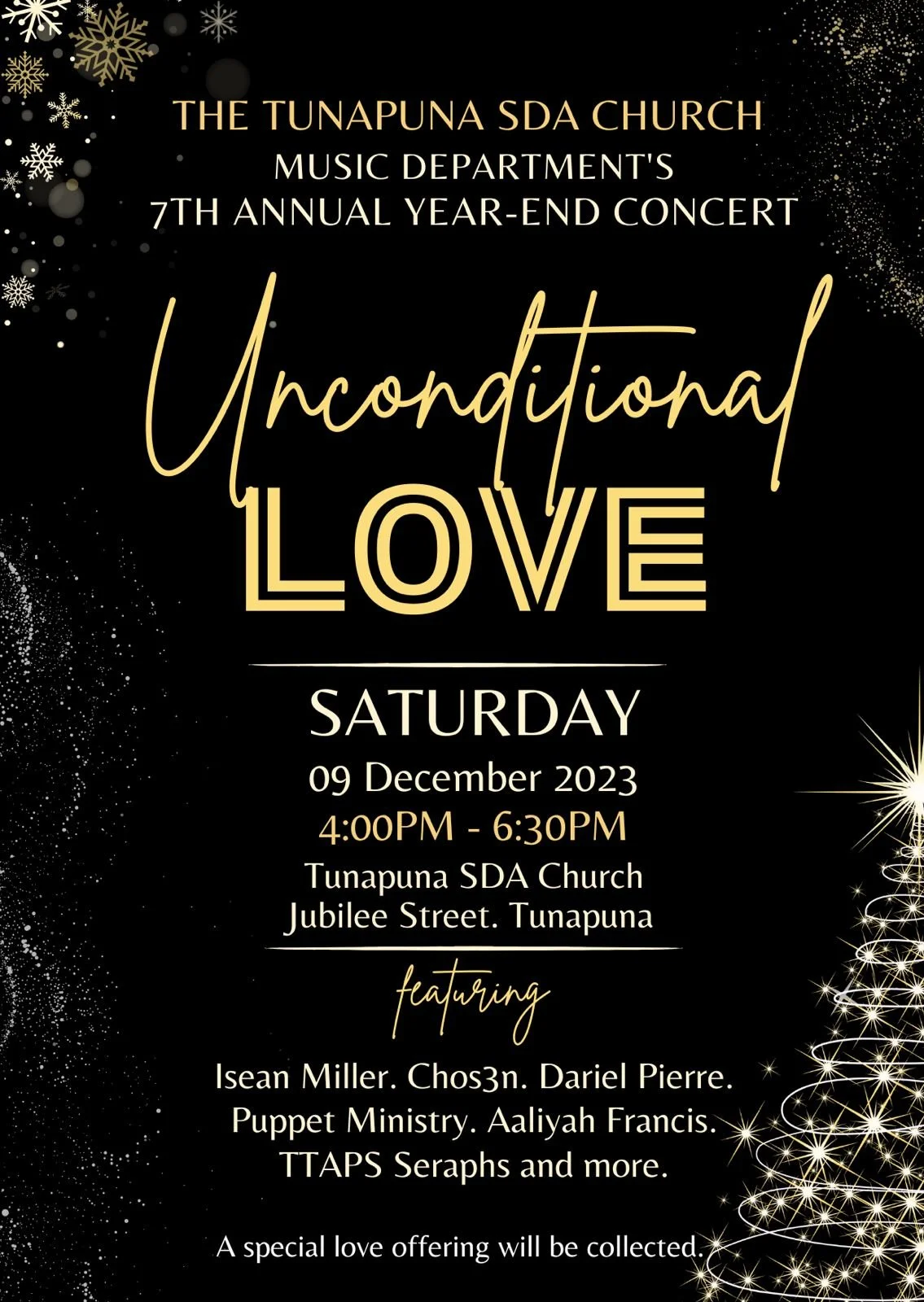 Unconditional Love - 7th Annual Year End Concert