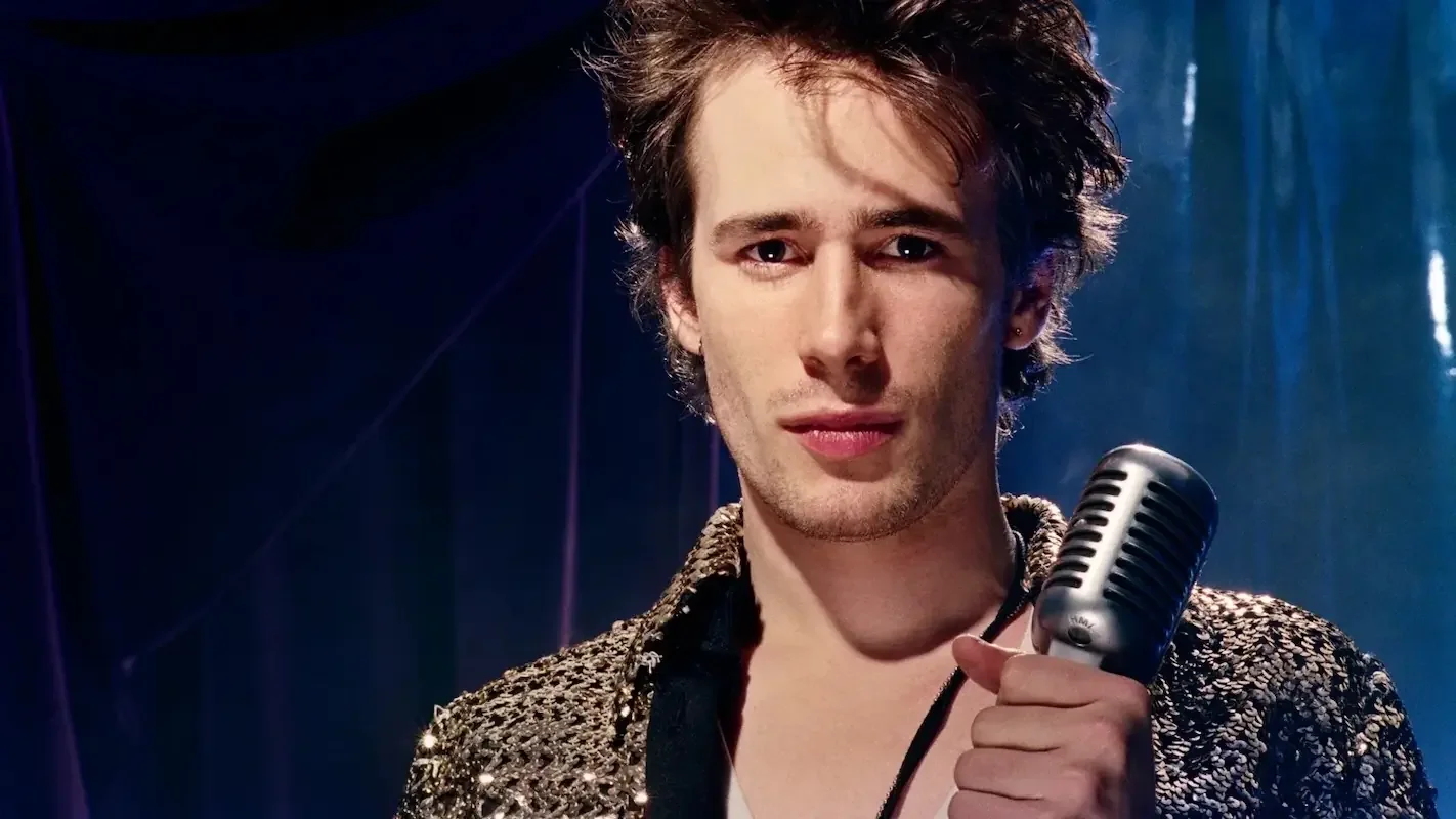 Jeff Buckley staring at the camera