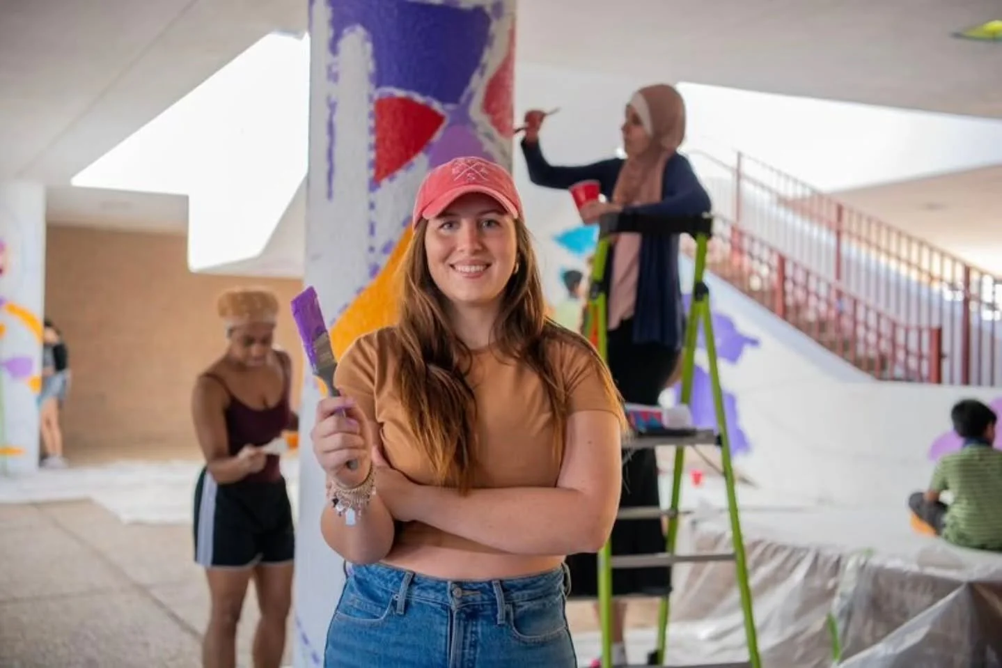 It's amazing what we can accomplish when we all come together. A few weeks ago, I had the pleasure of capturing the TWU community painting the new mural just outside of the ACT building. #GoPioneers #TexasWomansUniversity