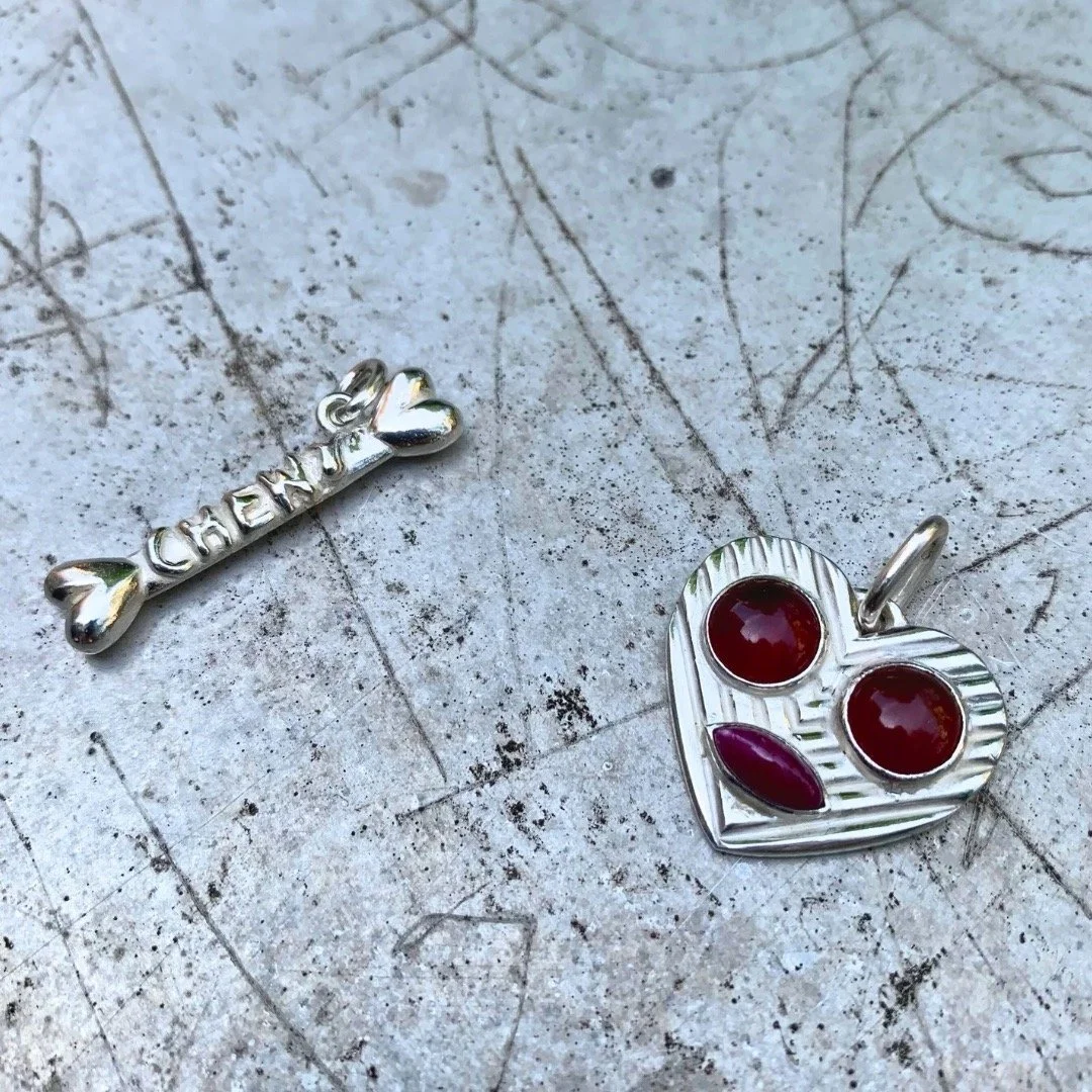 Fwd-schmuck-charm-herz knochen augen kawaii