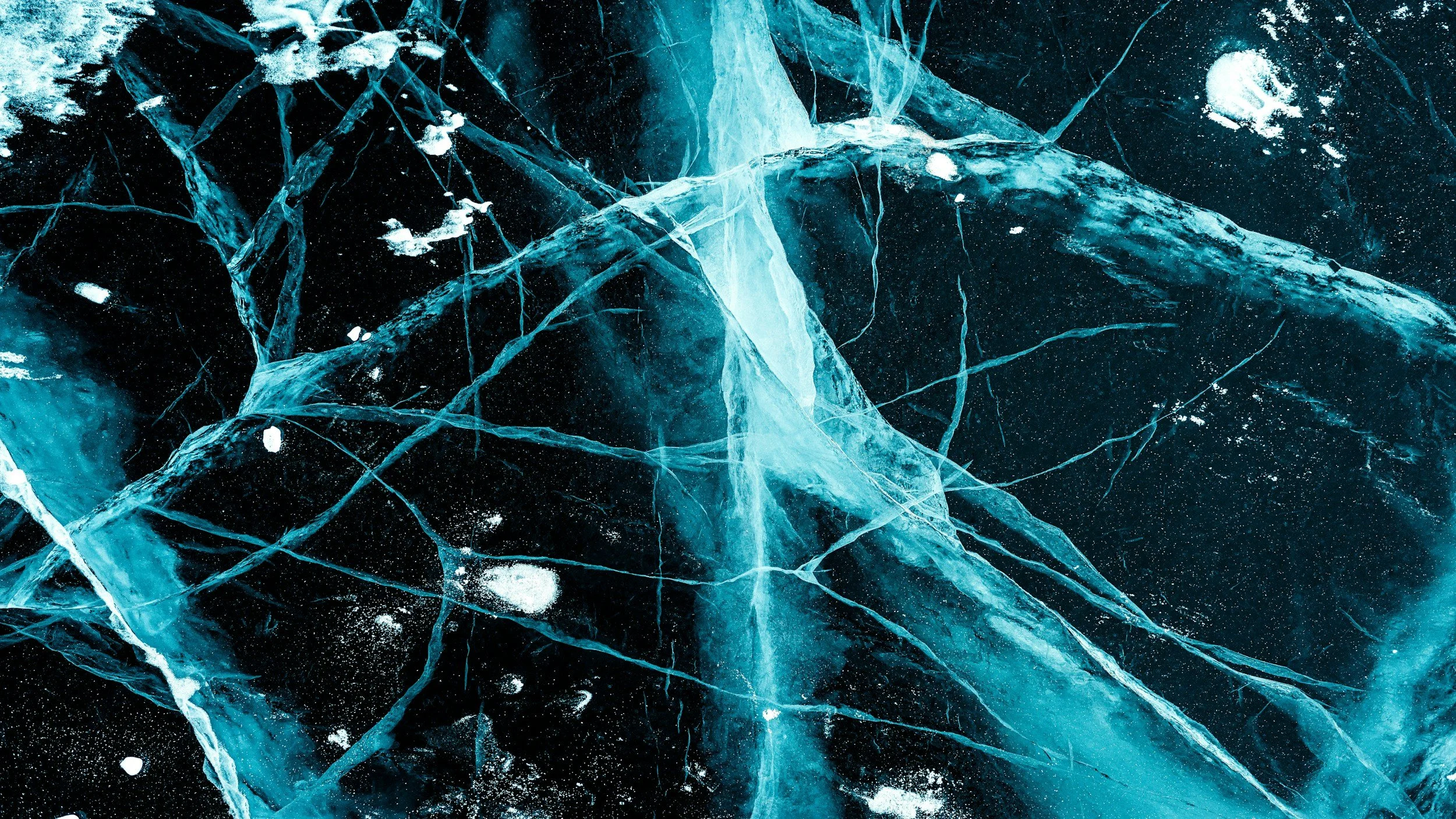 frozen ice like a representation of a nervous system that needs regulating